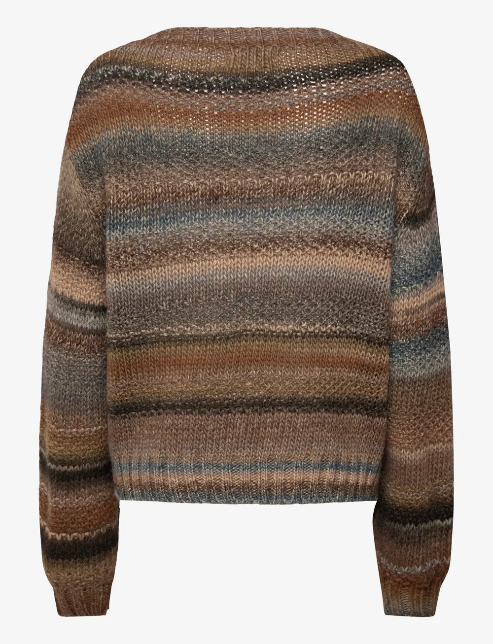 Lollys Laundry - FairhavenLL Jumper LS - stickade tröjor - dark mokka - 1