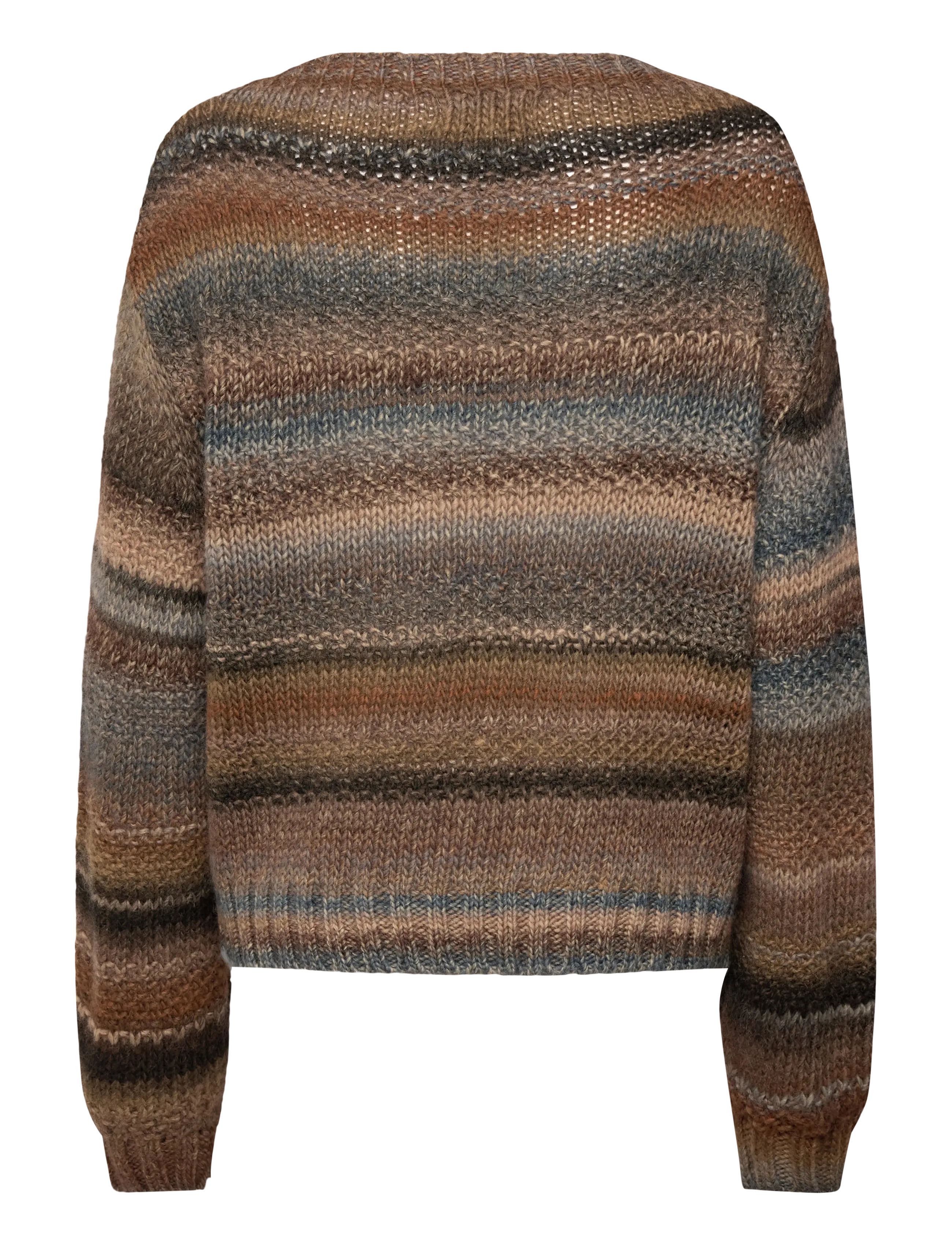 Lollys Laundry - FairhavenLL Jumper LS - stickade tröjor - dark mokka - 1