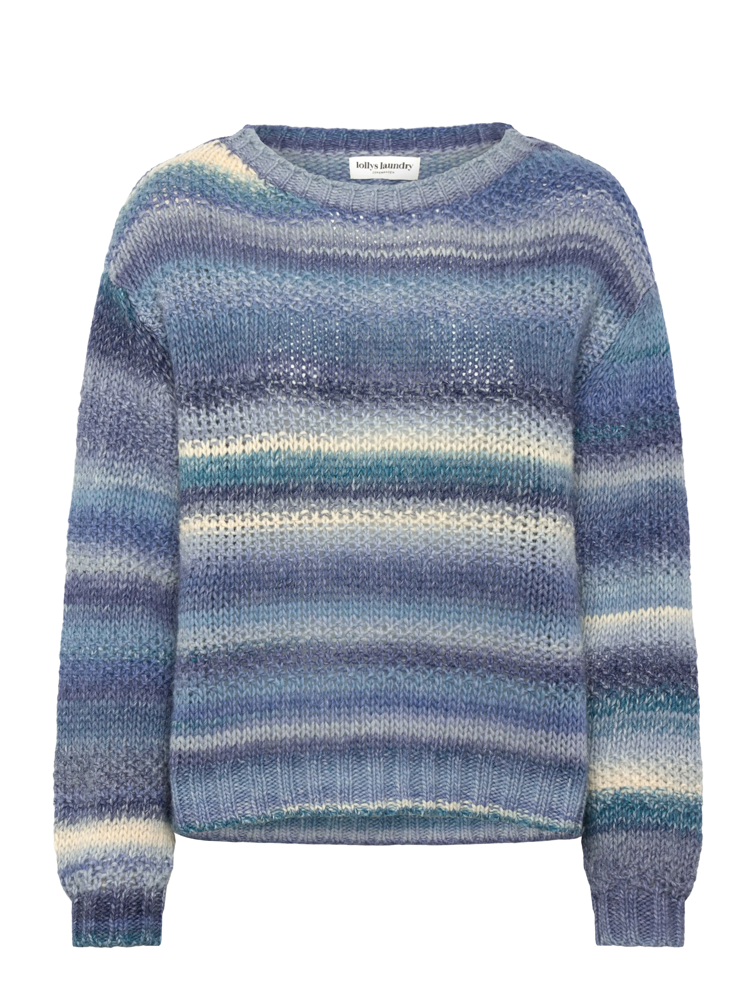 Lollys Laundry Fairhavenll Jumper Ls, S, Blue, Strik > Trøjer, Dame
