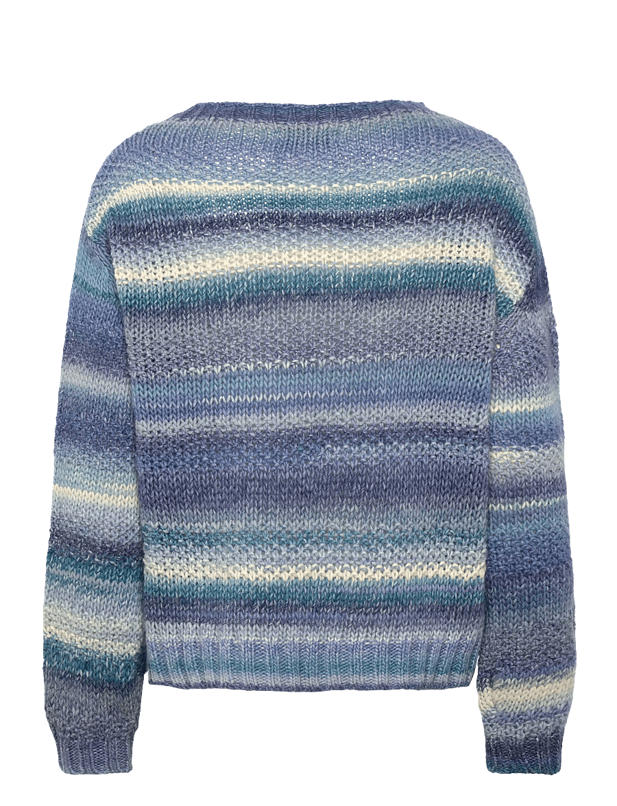 Lollys Laundry - FairhavenLL Jumper LS - stickade tröjor - light blue - 1