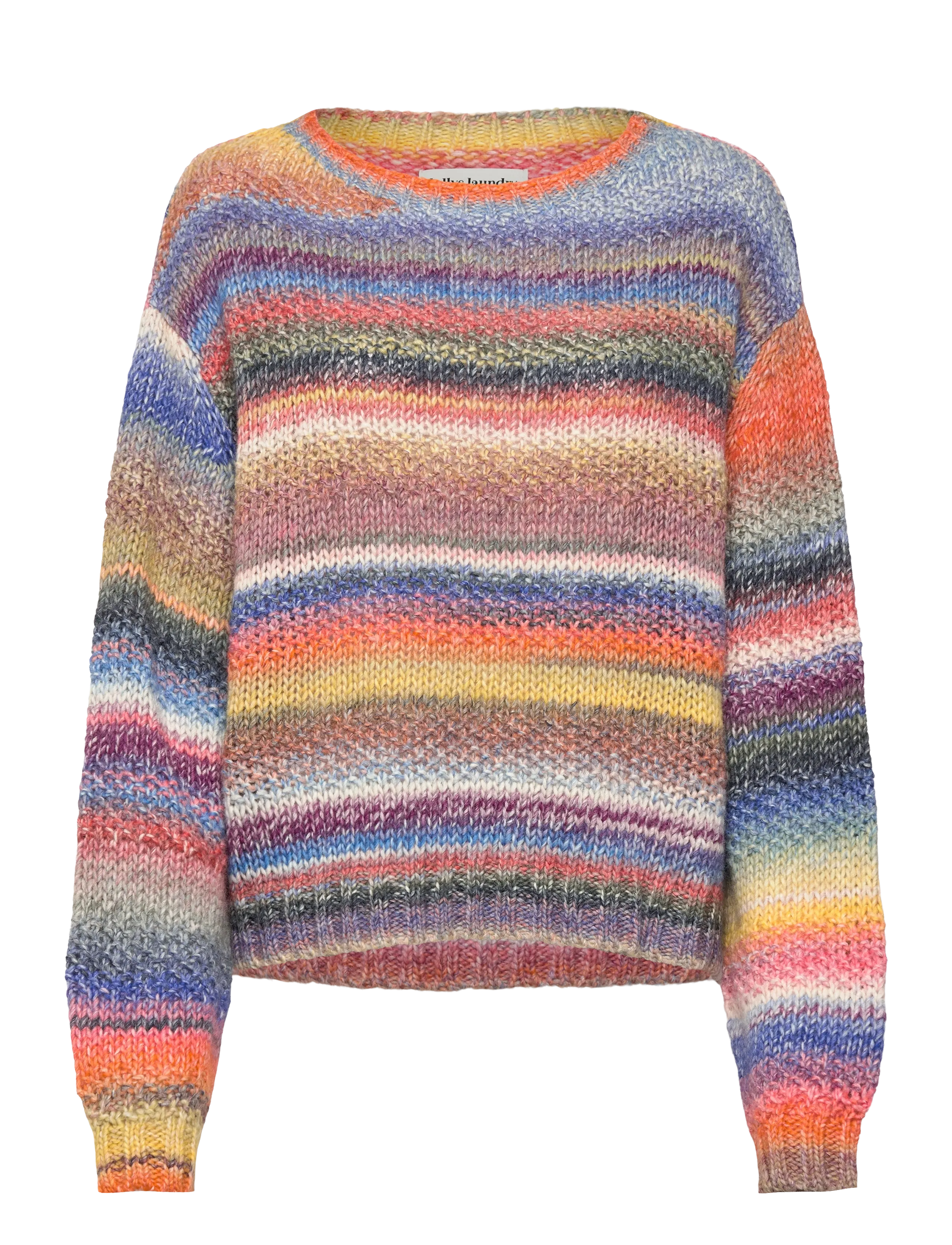 Lollys Laundry Fairhavenll Jumper Ls, XXL, Knitwear, Mehrfarbig/gemustert - Jumpers, Frauen