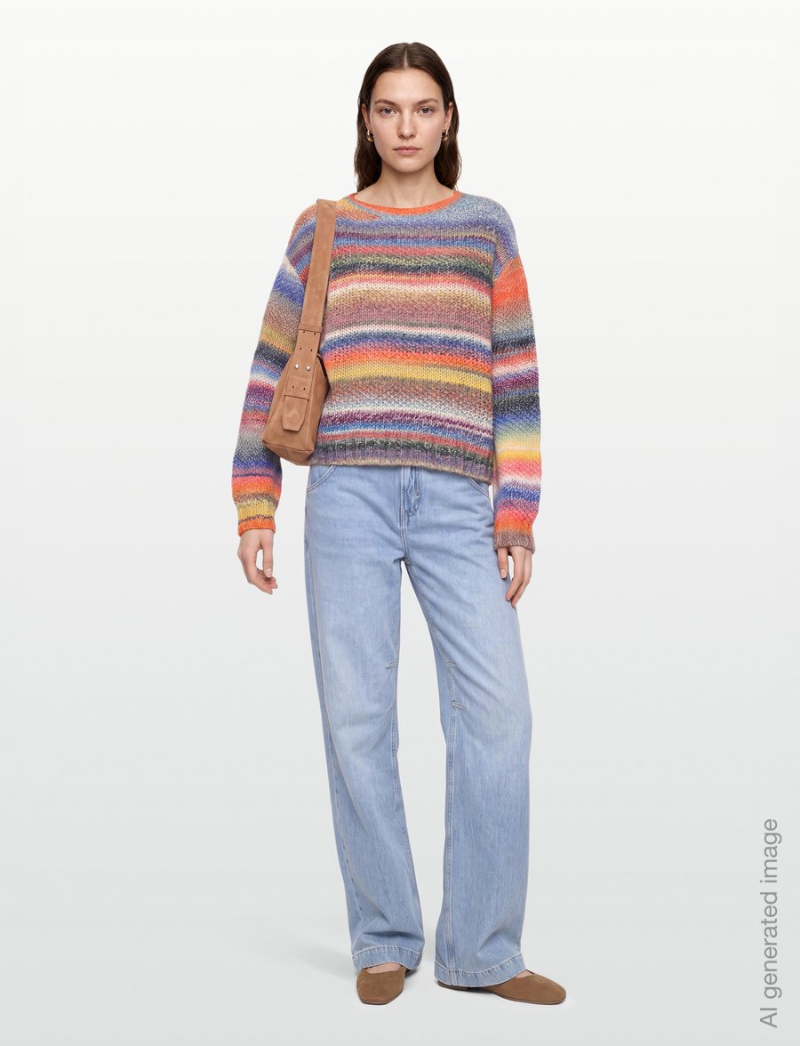 Lollys Laundry - FairhavenLL Jumper LS - striktrøjer - multi - 0