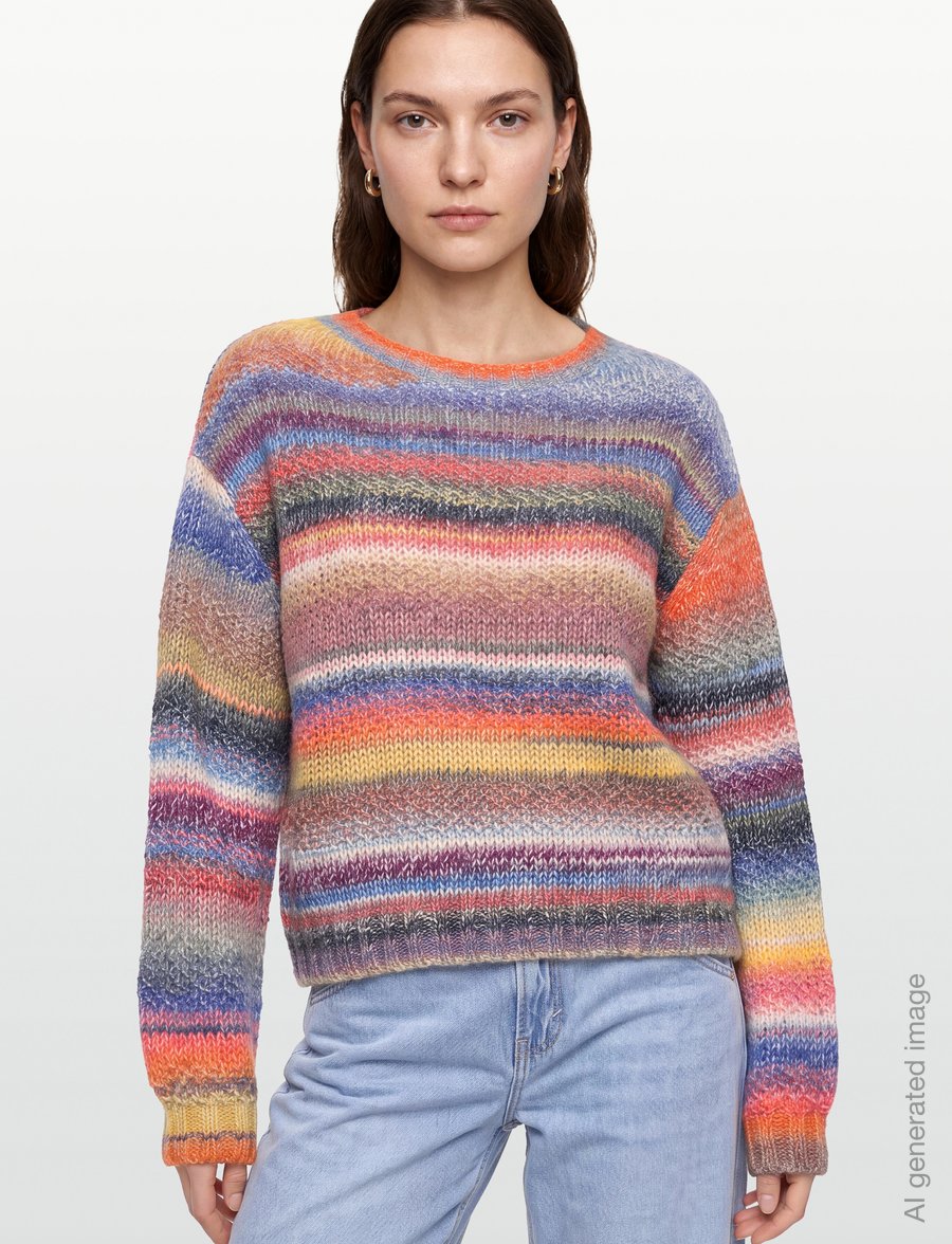 Lollys Laundry - FairhavenLL Jumper LS - striktrøjer - multi - 3