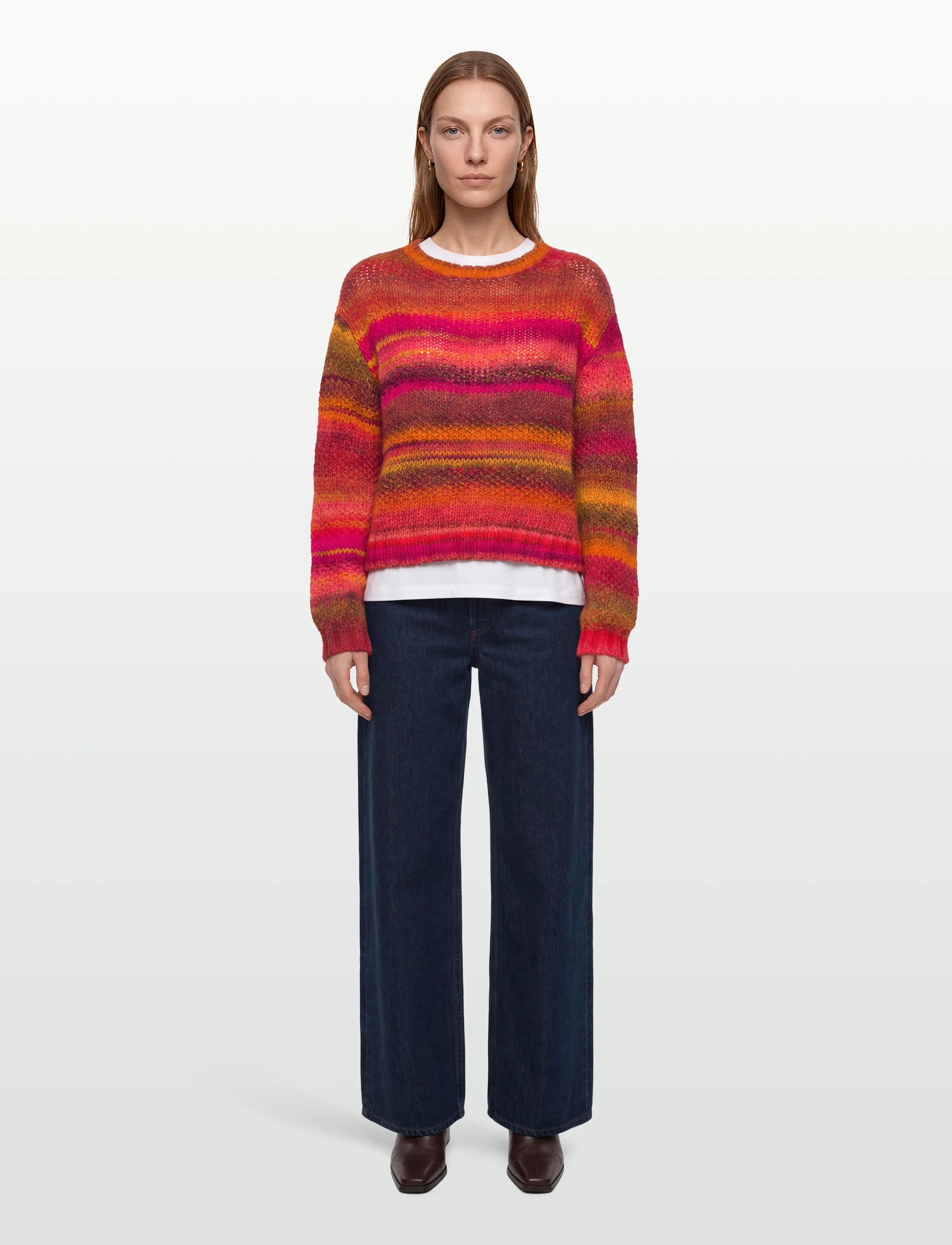Lollys Laundry Fairhavenll Jumper Ls, XS, Orange, Strik > Trøjer, Dame