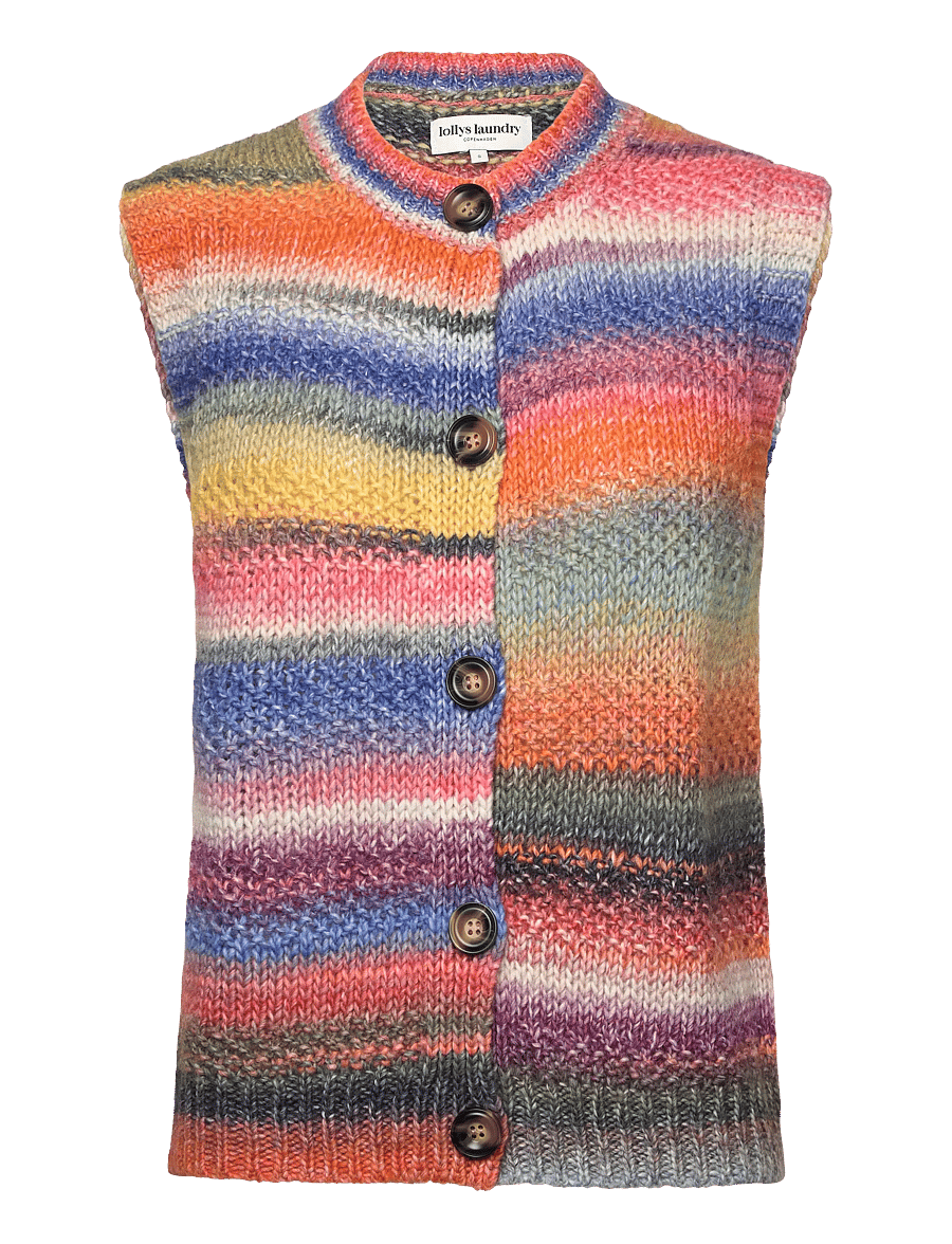 Lollys Laundry - NynneLL Knit Vest SL - kamizelki z dzianiny - multi - 0