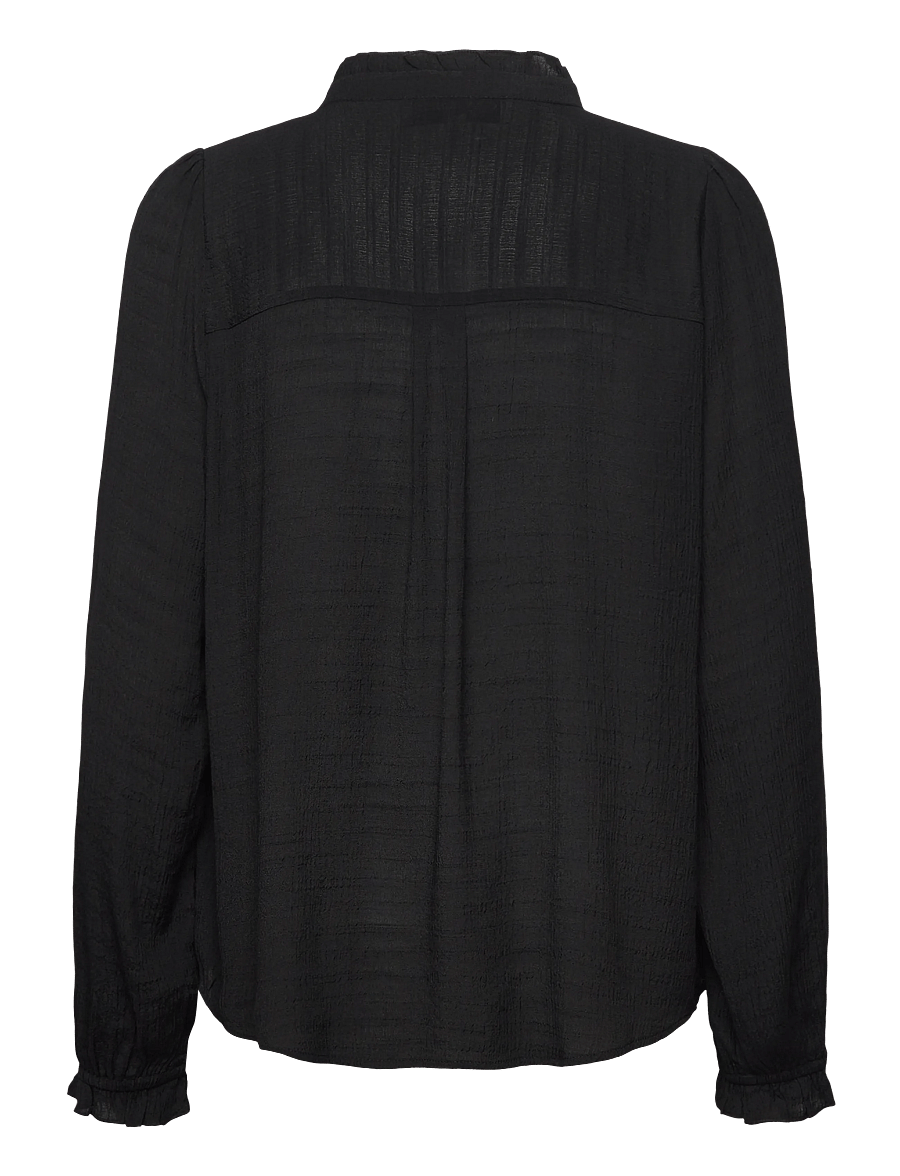 Lollys Laundry - ArielLL Shirt LS - langärmlige hemden - black - 1