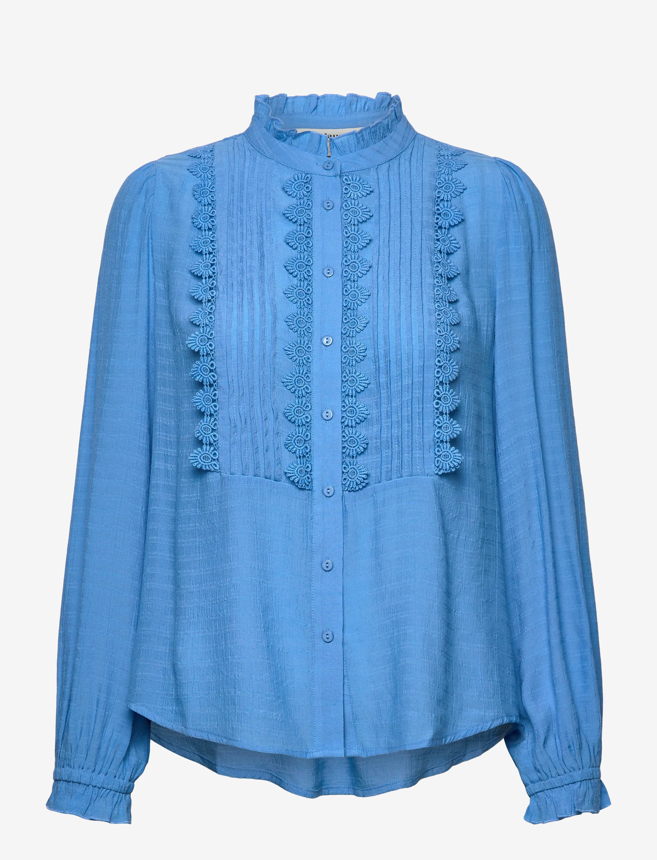 Lollys Laundry - ArielLL Shirt LS - långärmade skjortor - neon blue - 0