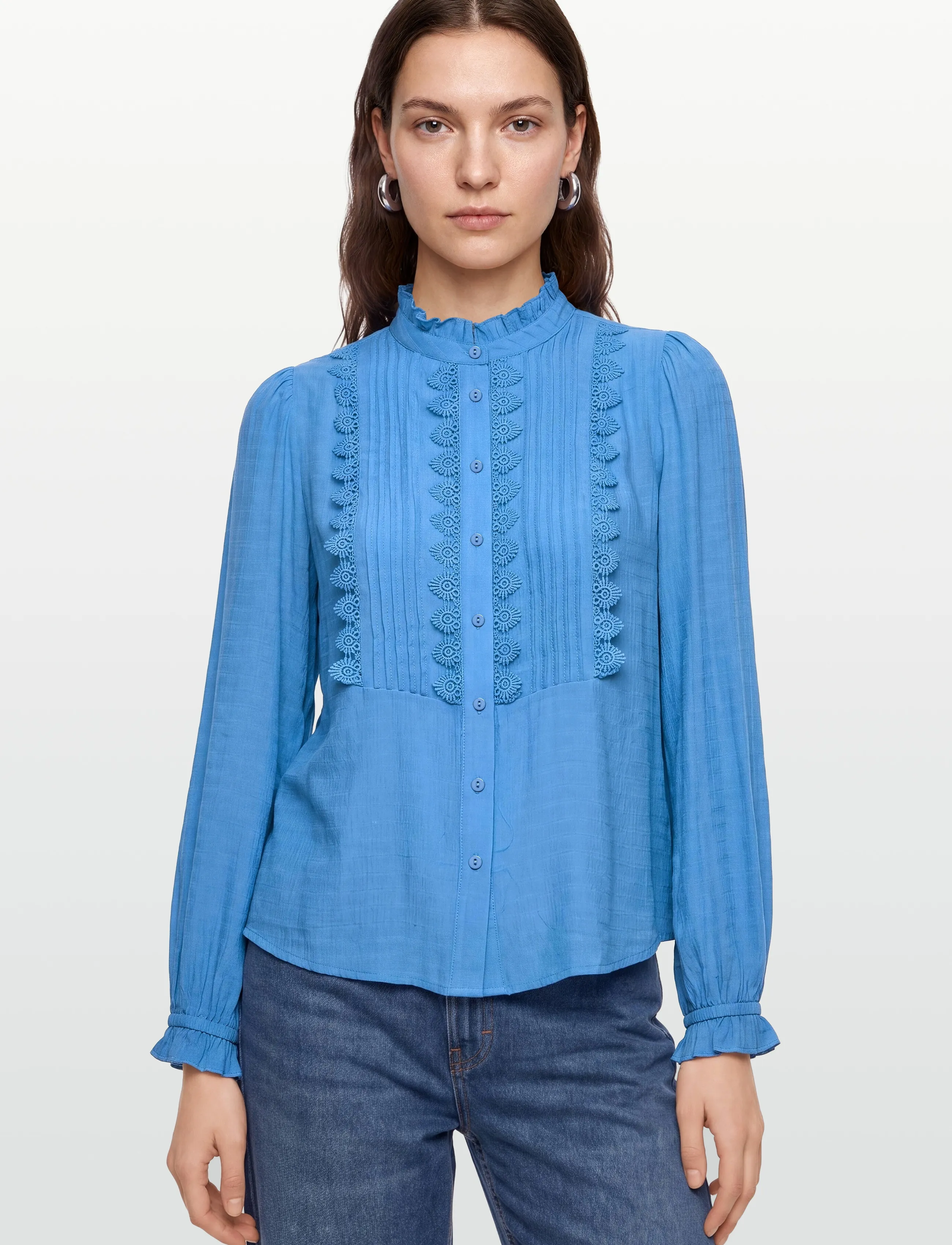 Lollys Laundry - ArielLL Shirt LS - långärmade skjortor - neon blue - 3