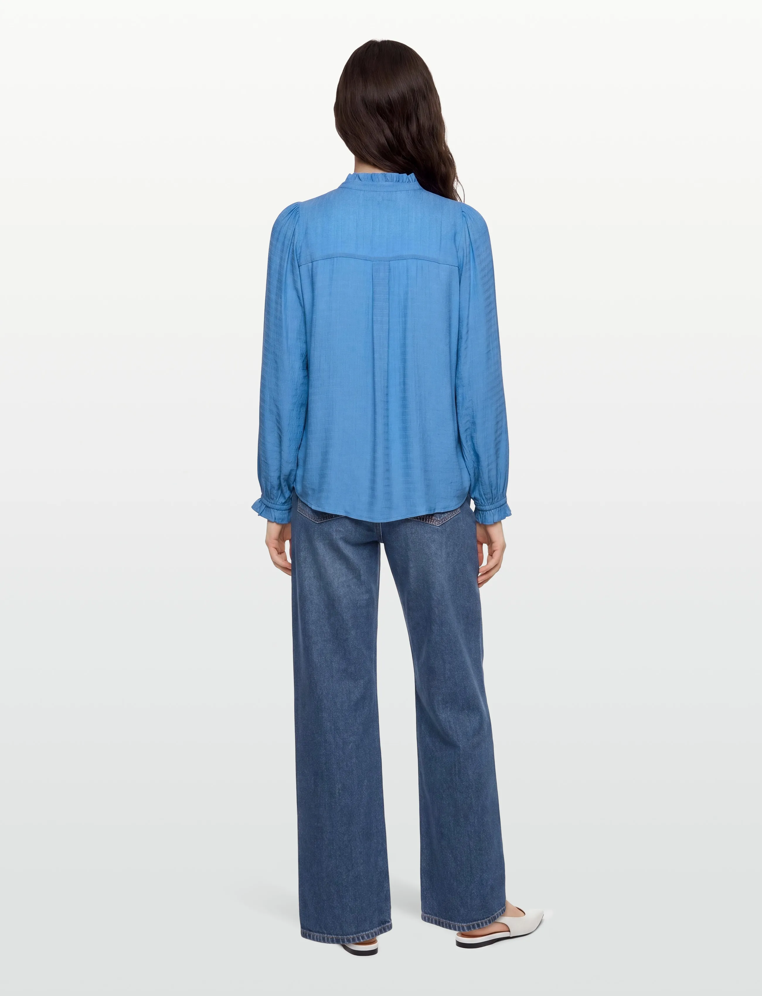 Lollys Laundry - ArielLL Shirt LS - långärmade skjortor - neon blue - 4