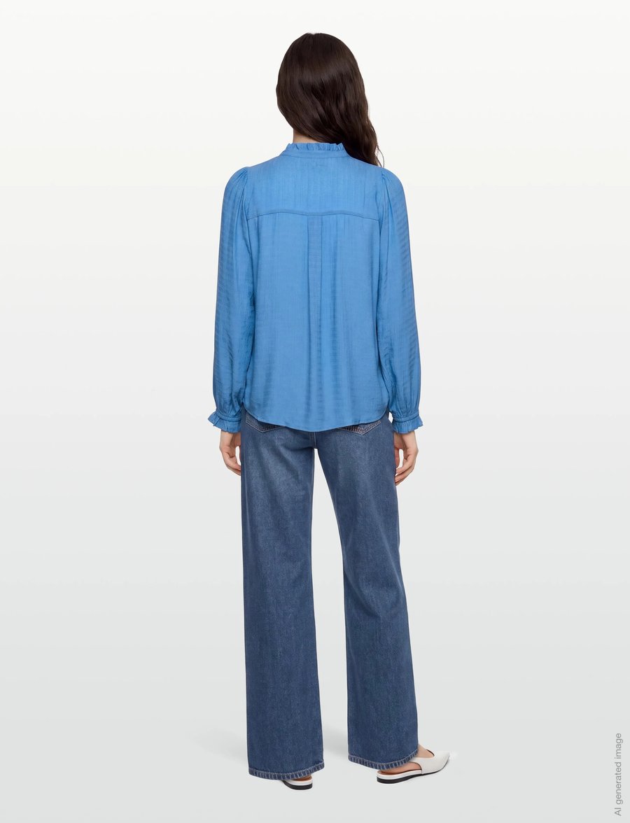 Lollys Laundry - ArielLL Shirt LS - langærmede skjorter - neon blue - 4