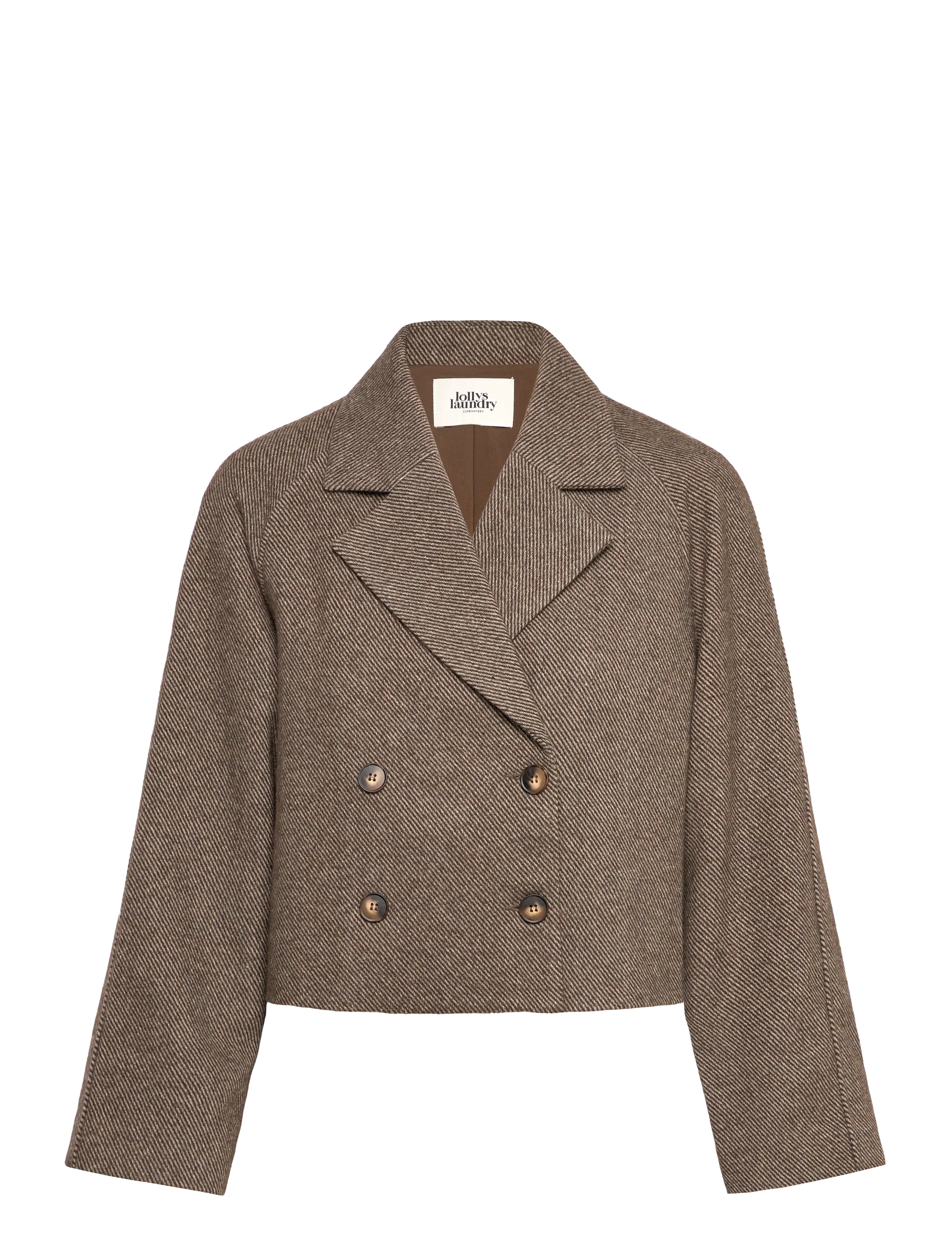 Lollys Laundry AmiriLL Short Jacket LS - Cropped-Blazer - DARK MOKKA / brown