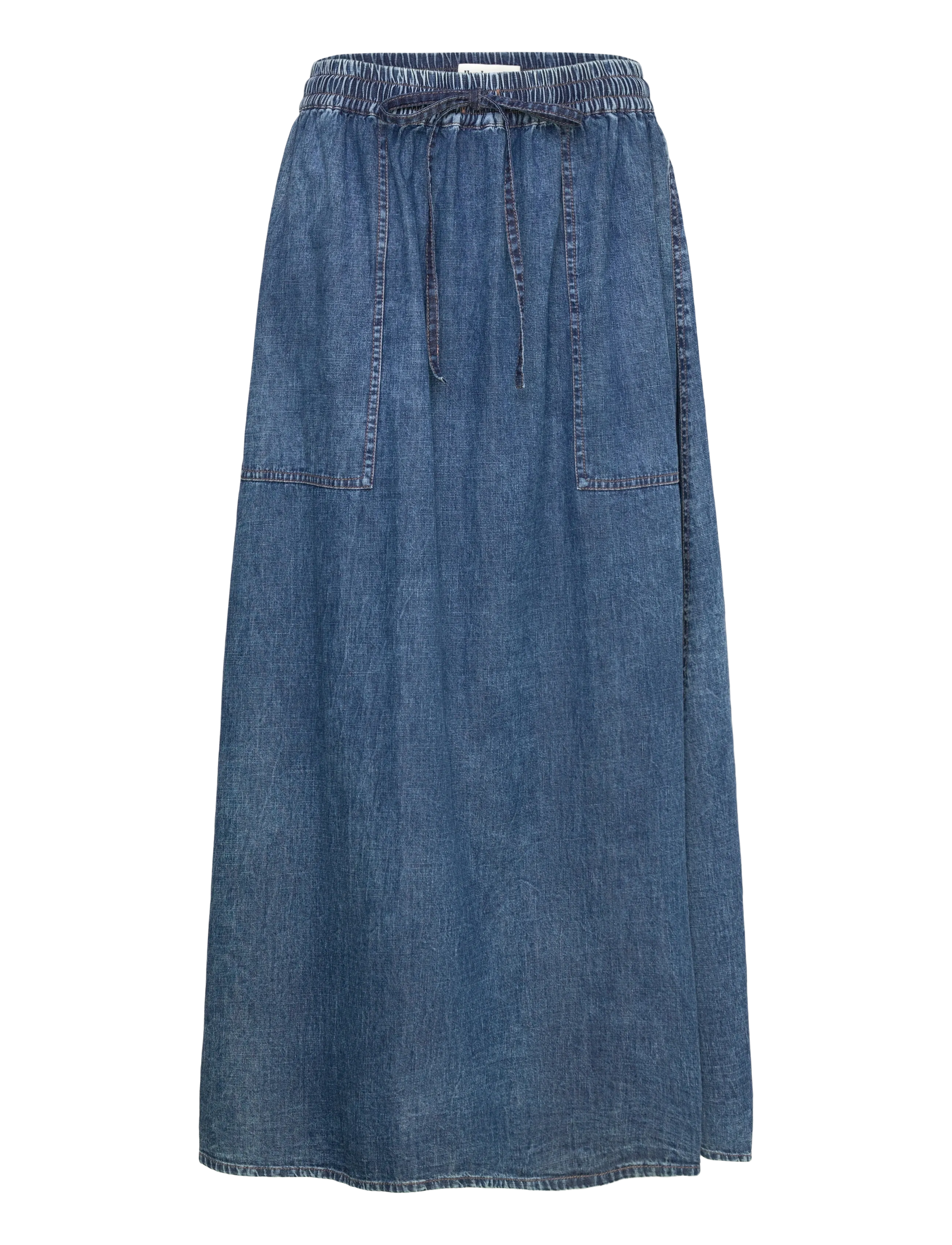Lollys Laundry AkaneLL Maxi Skirt - Maxi Röcke - WASHED DENIM / blue