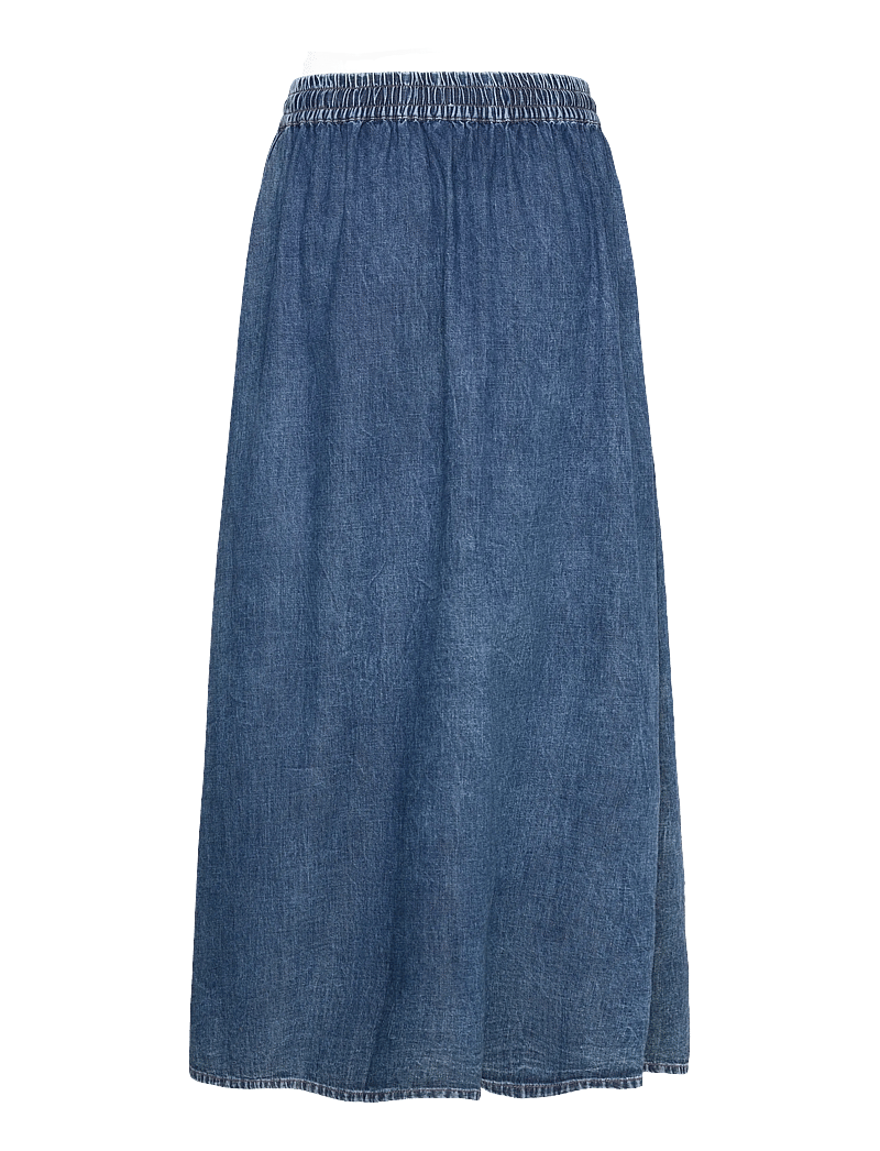Lollys Laundry - AkaneLL Maxi Skirt - jeanskjolar - washed denim - 1