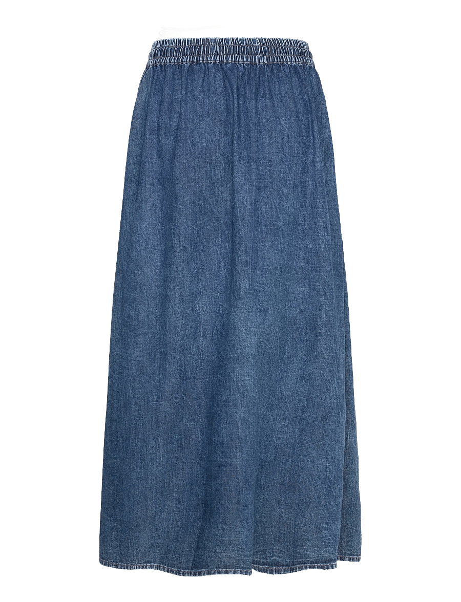 Lollys Laundry - AkaneLL Maxi Skirt - jeansröcke - washed denim - 1