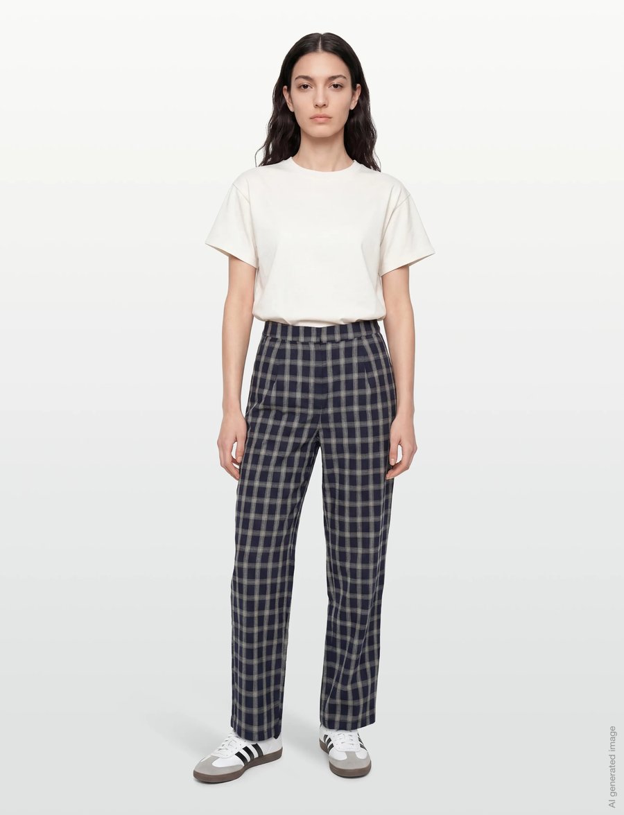 Lollys Laundry - MaisieLL Pants - straight leg hosen - dark blue - 0
