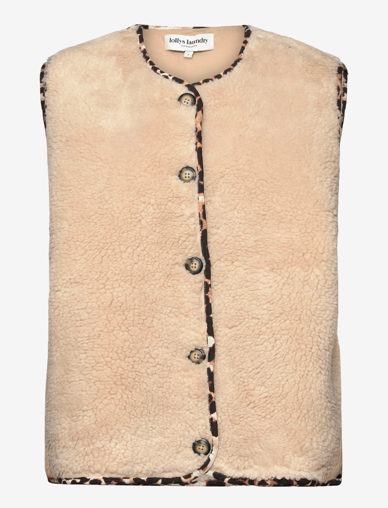 Lollys Laundry - JaceLL Vest - kunstpelz - beige - 0