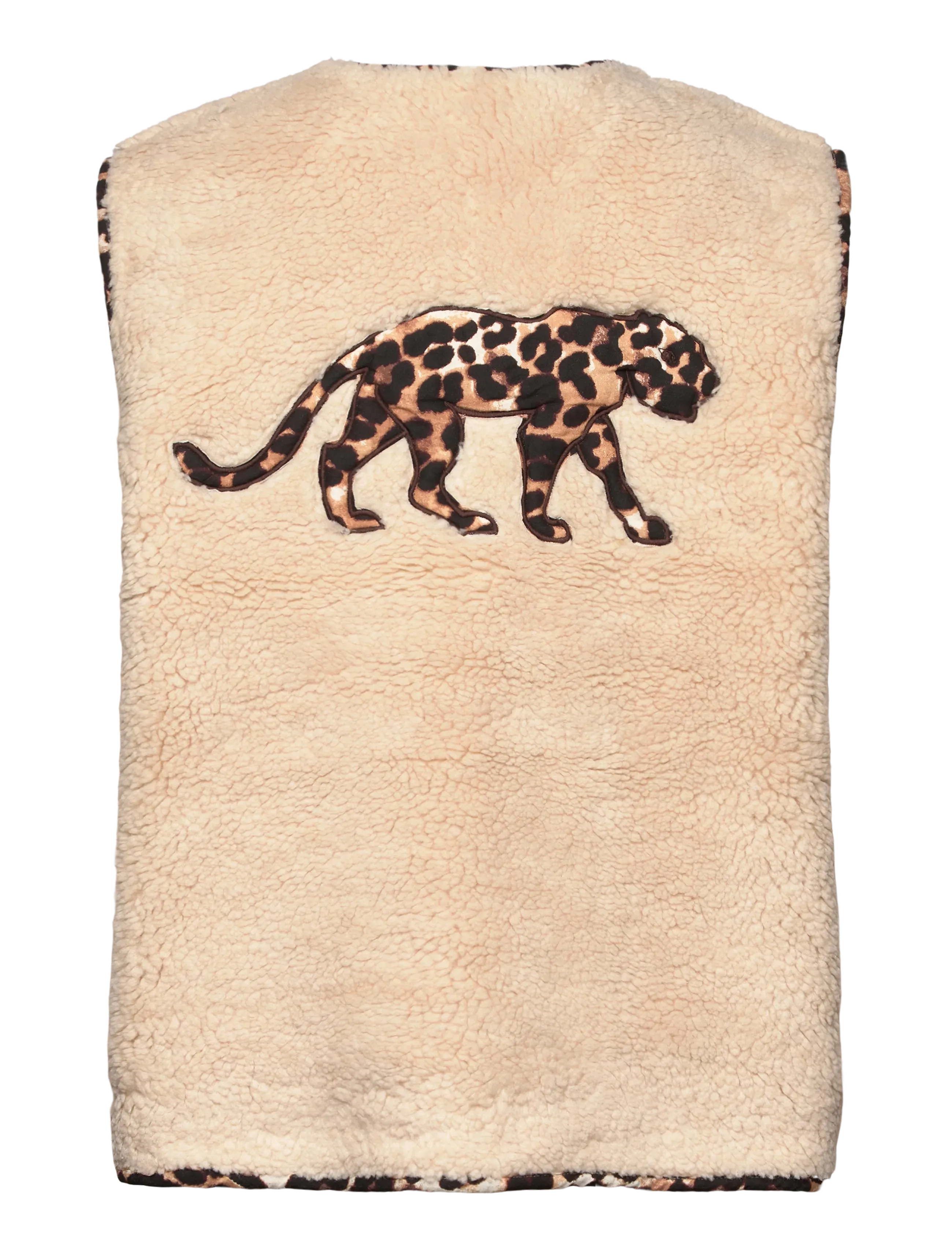 Lollys Laundry - JaceLL Vest - faux fur jakker - beige - 1