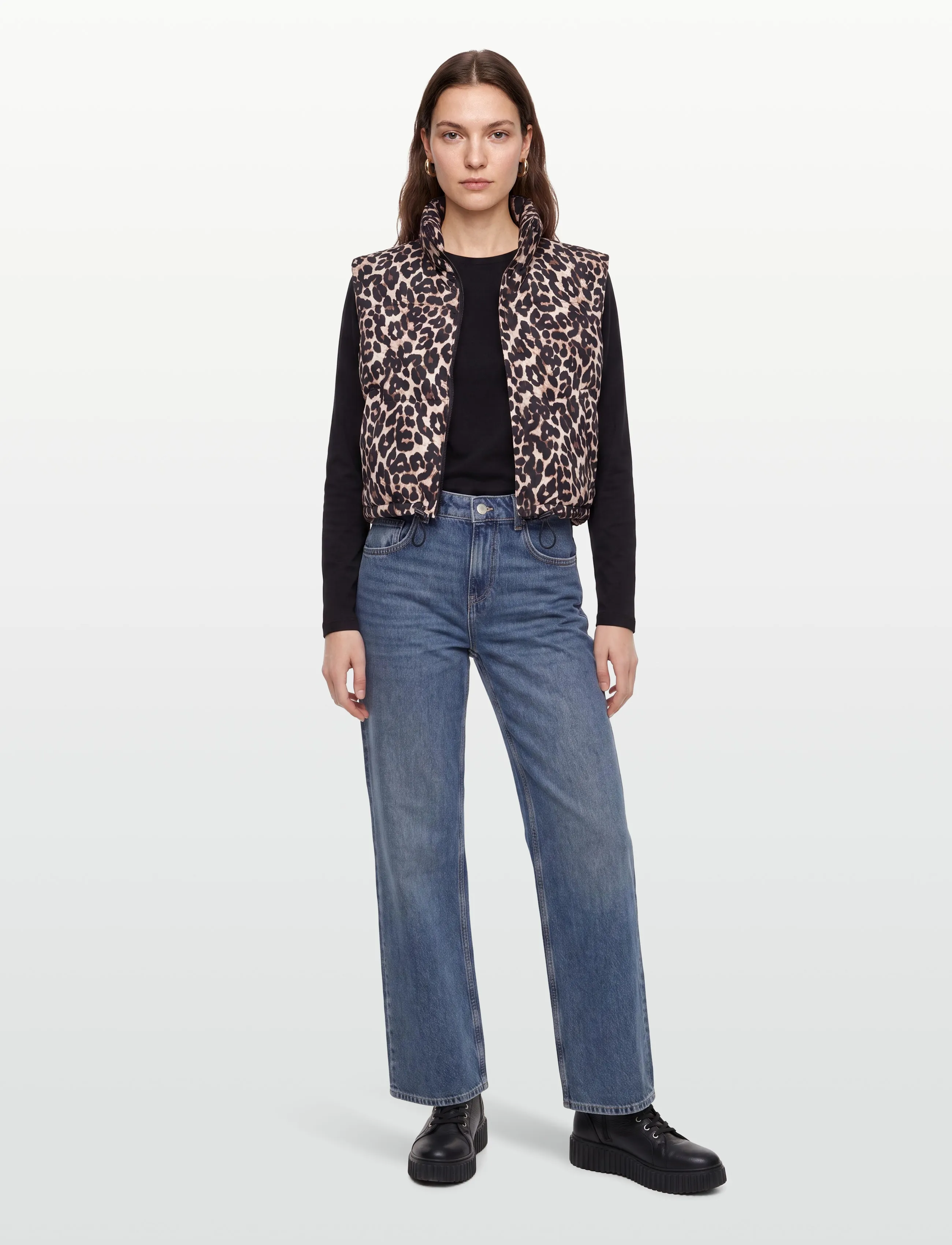 Lollys Laundry - SadaLL Vest SL - frühlingsjacken - leopard print - 0