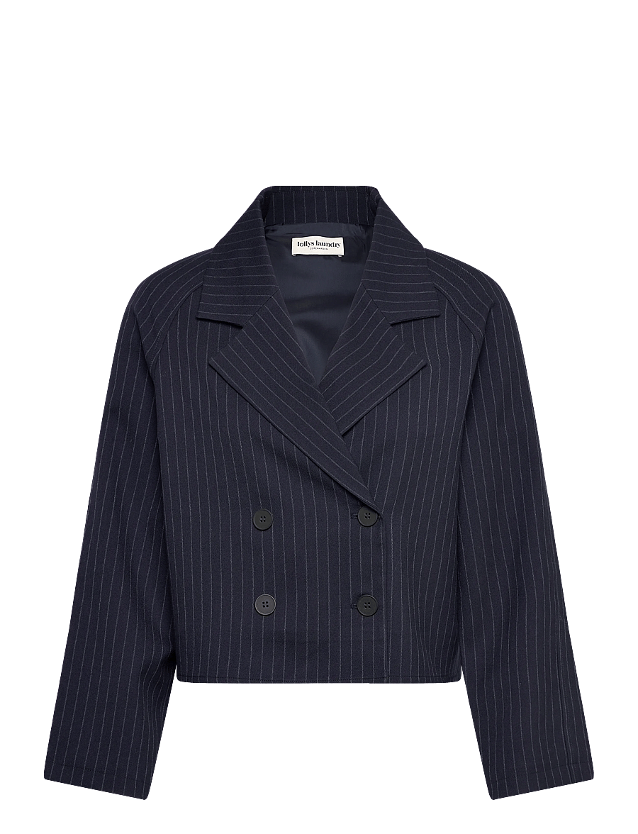 Lollys Laundry - AmiriLL Short Jacket LS - cropped-blazer - dark navy - 1