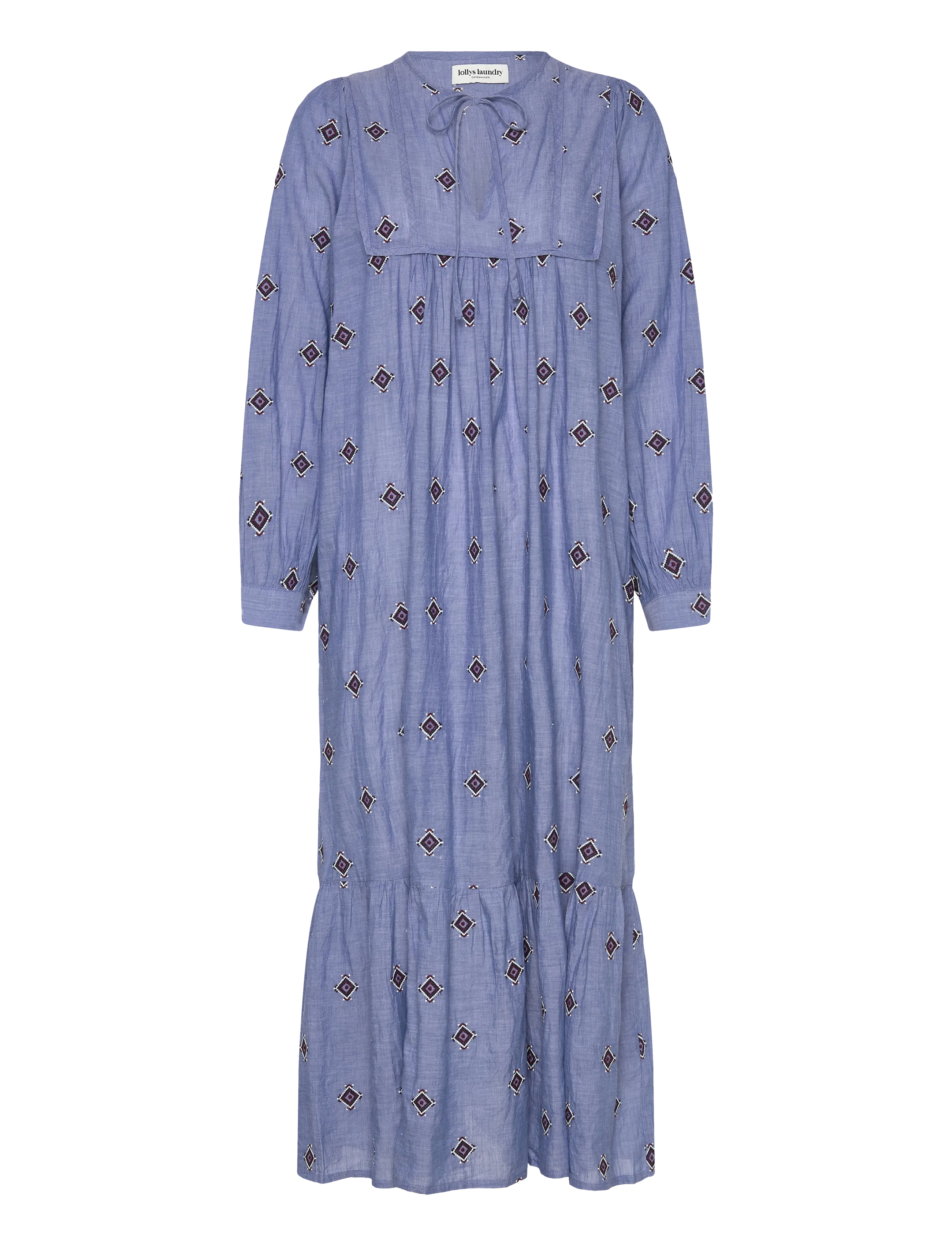 Lollys Laundry LatourLL Maxi Dress LS - Lollys Laundry - LIGHT BLUE / blue