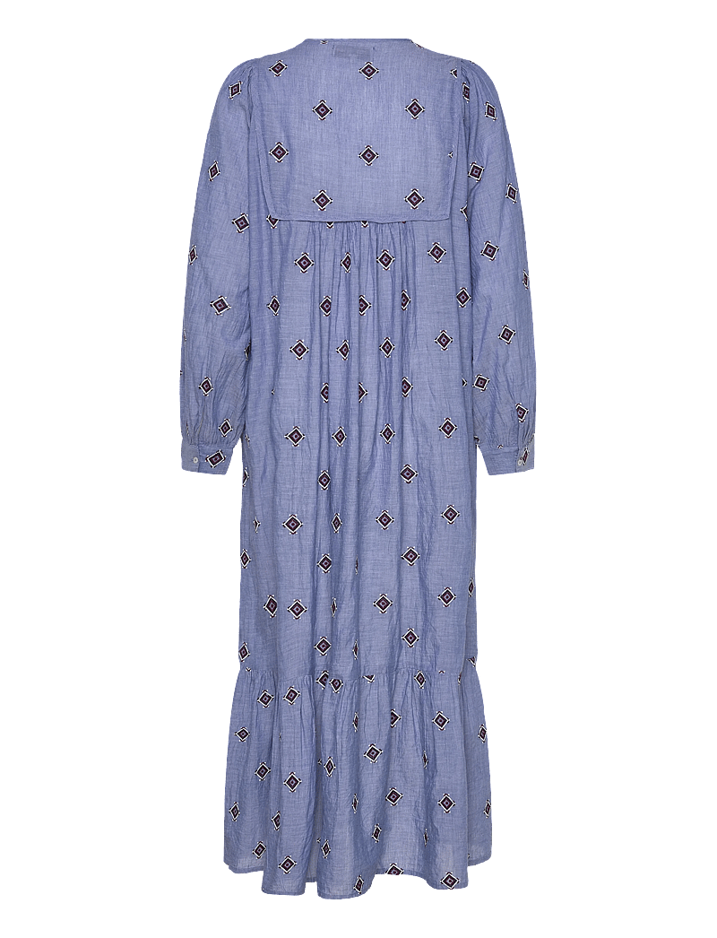 Lollys Laundry - LatourLL Maxi Dress LS - maxi kjoler - light blue - 1