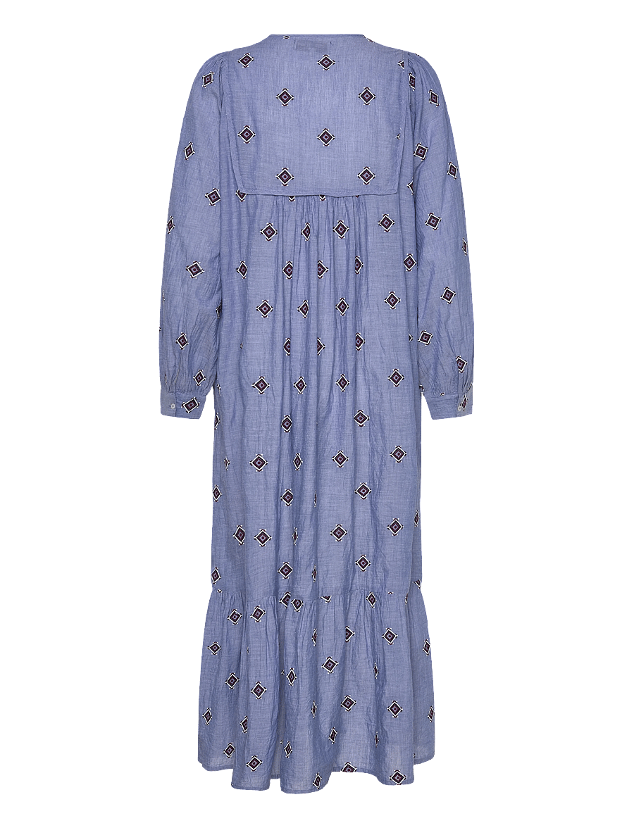 Lollys Laundry - LatourLL Maxi Dress LS - maxikleider - light blue - 1