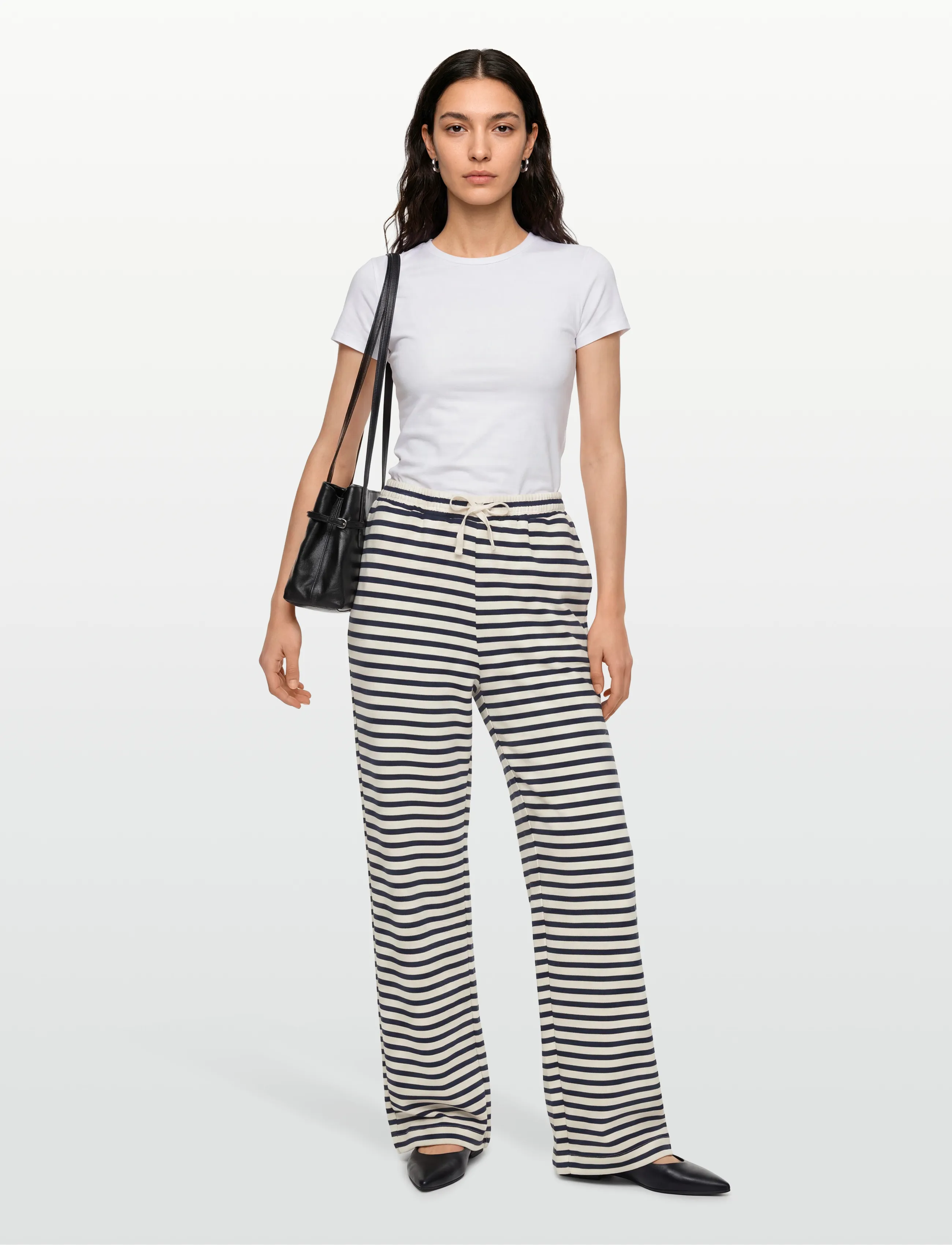 Lollys Laundry Ritall Pants, M, Navy, Underdele > Joggingbukser, Dame