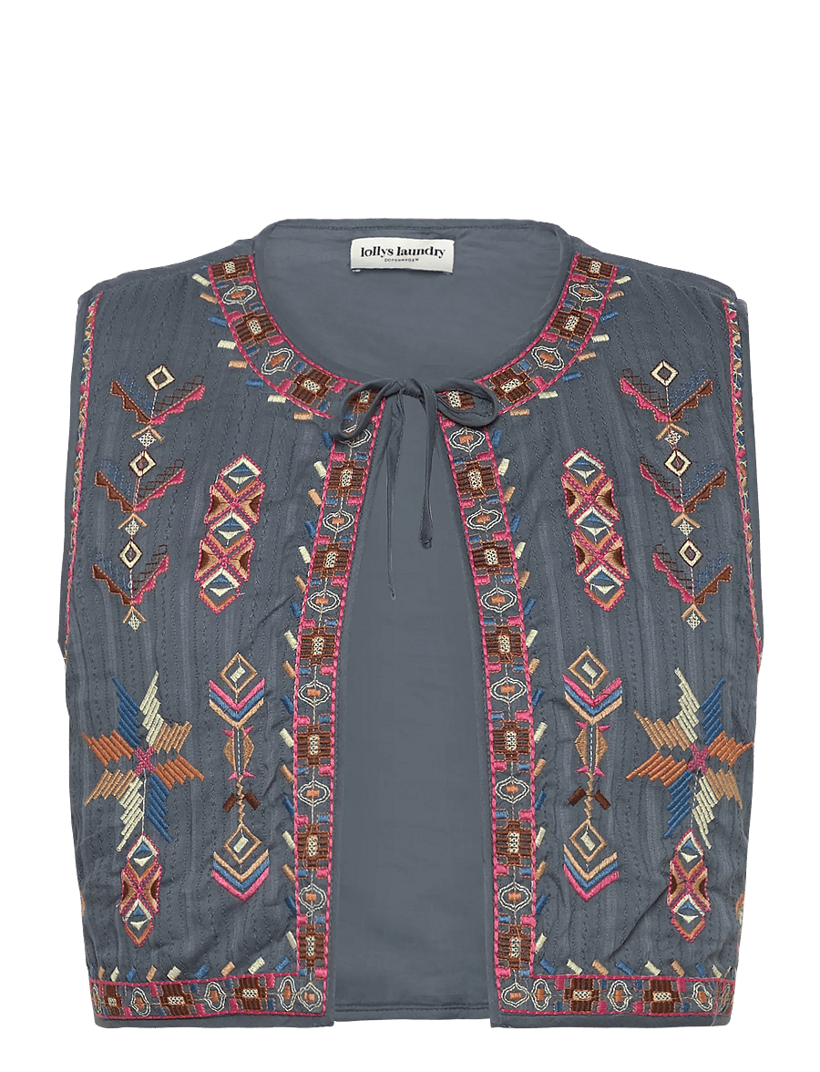Lollys Laundry - IlsaLL Vest - vadderade västar - dusty blue - 0