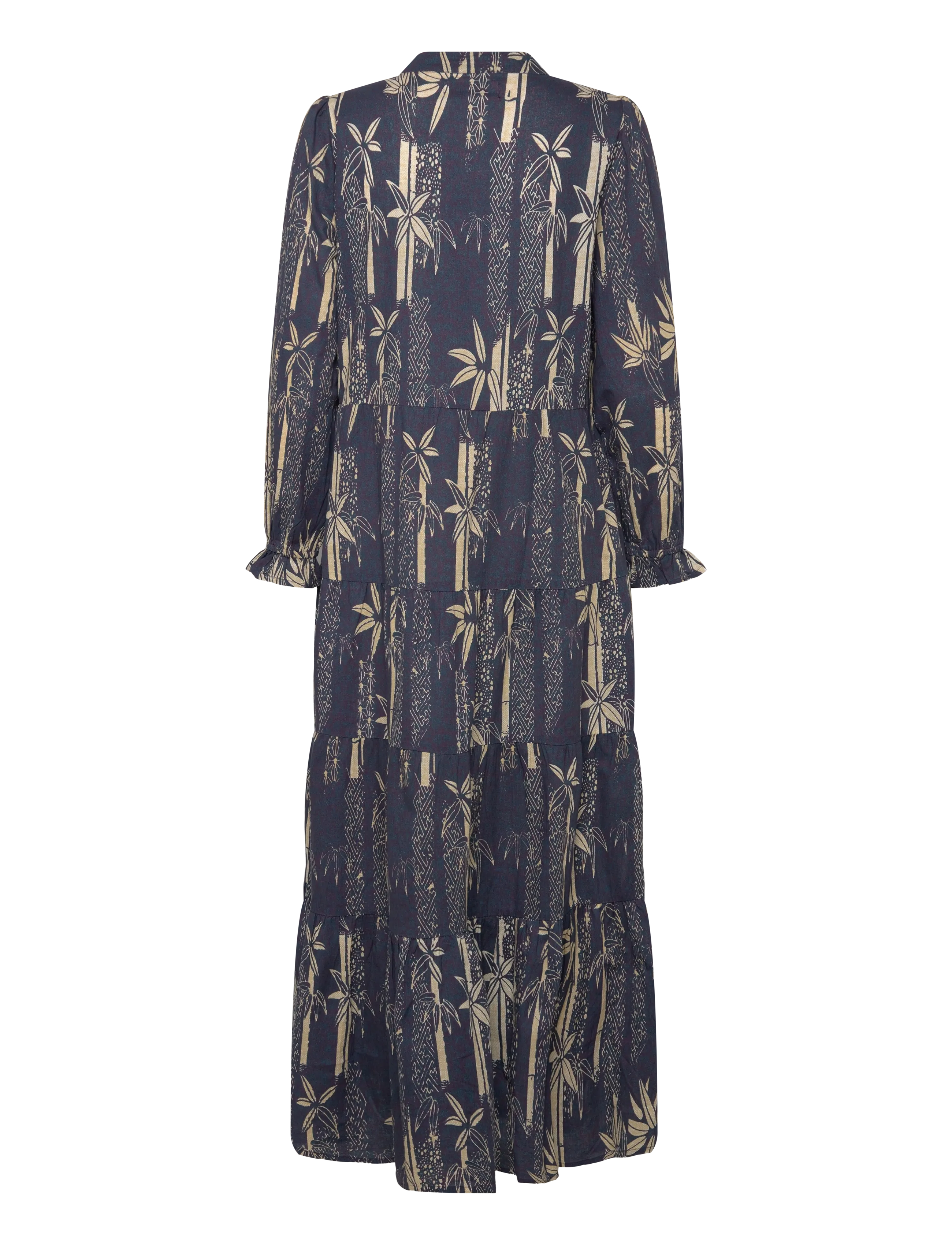 Lollys Laundry - EvelynLL Maxi Dress LS - ilgos suknelės - dark blue - 1