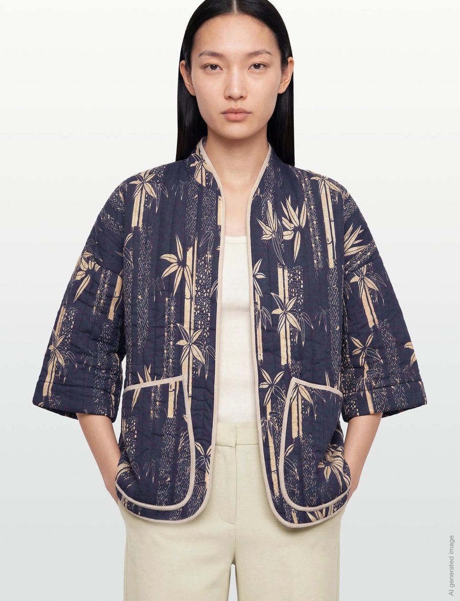 Lollys Laundry - LuluLL Jacket 3/4 - frühlingsjacken - dark blue - 3