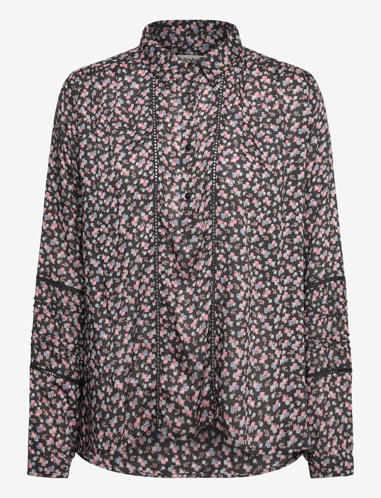 Lollys Laundry - LariLL Shirt LS - pikkade varrukatega pluusid - washed black - 1