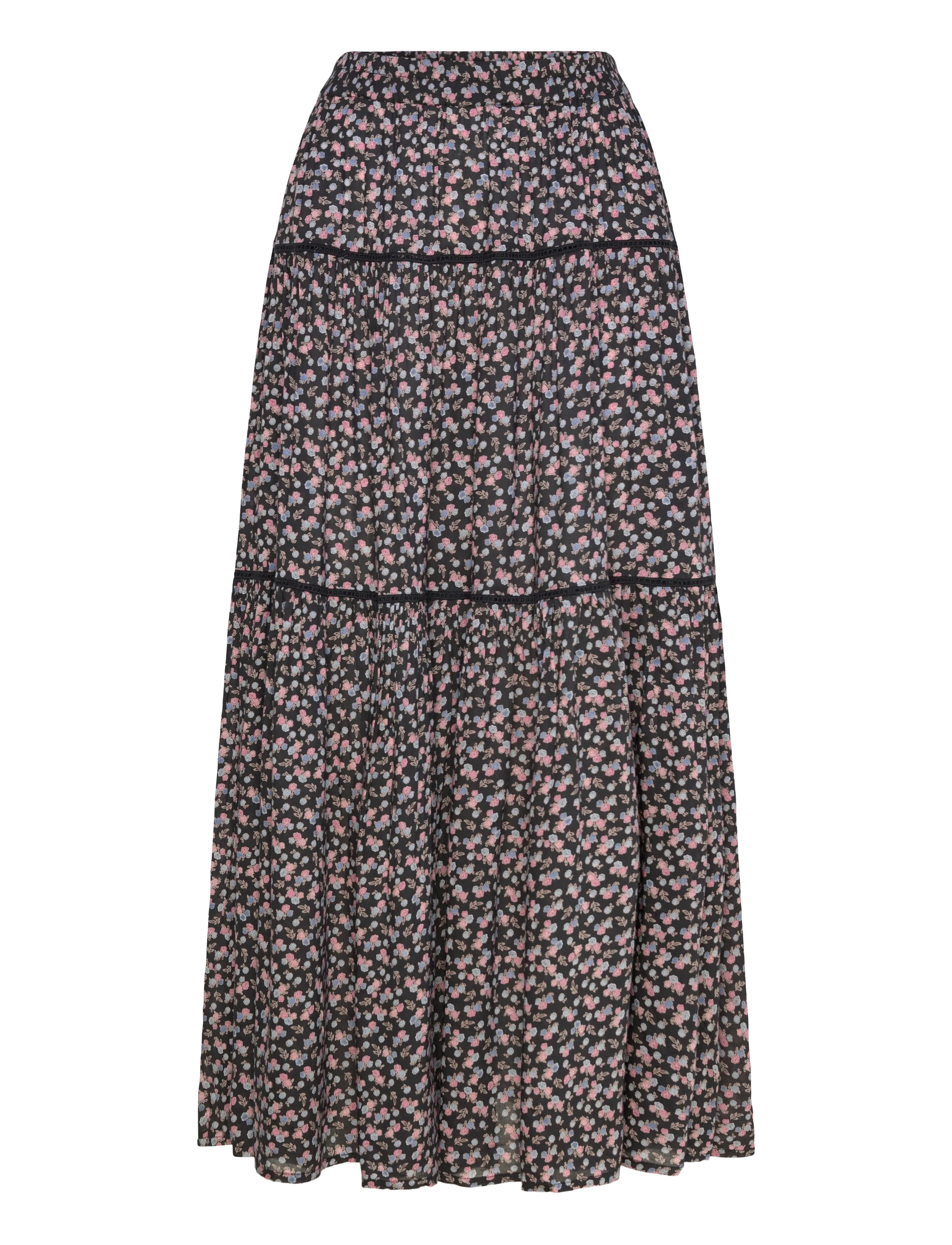 LOLLYS LAUNDRY Sunsetll Maxi Rock Schwarz - S - Damen