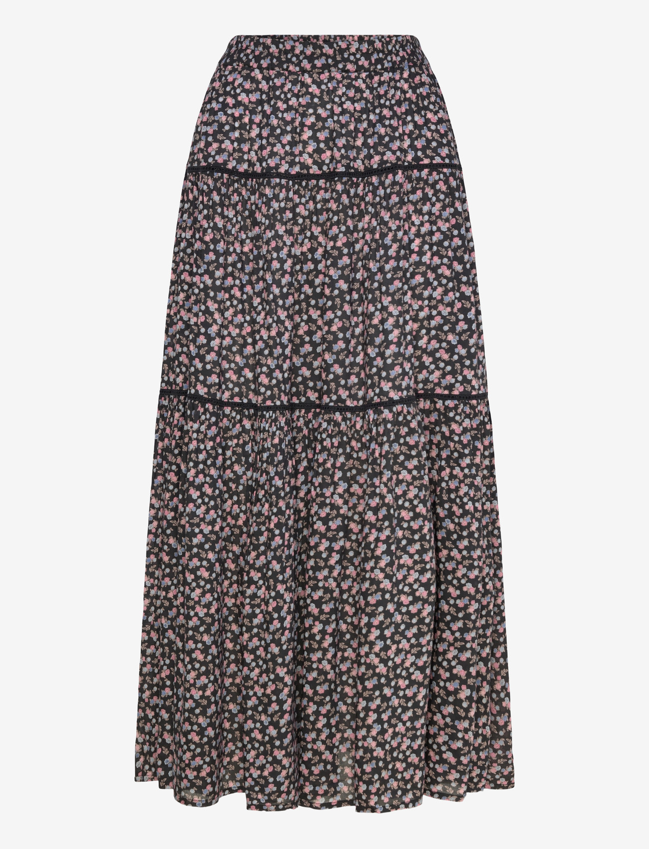 Lollys Laundry - SunsetLL Maxi Skirt - maxi nederdele - washed black - 0