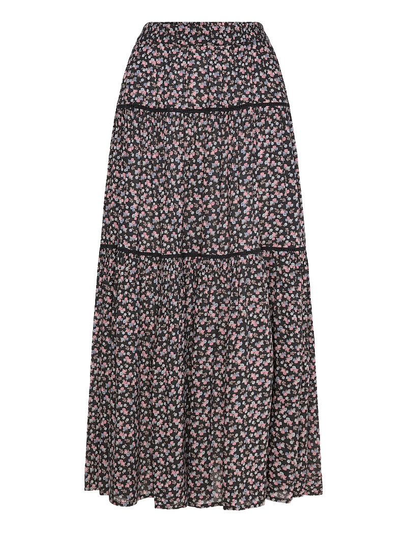 Lollys Laundry - SunsetLL Maxi Skirt - maxi nederdele - washed black - 1