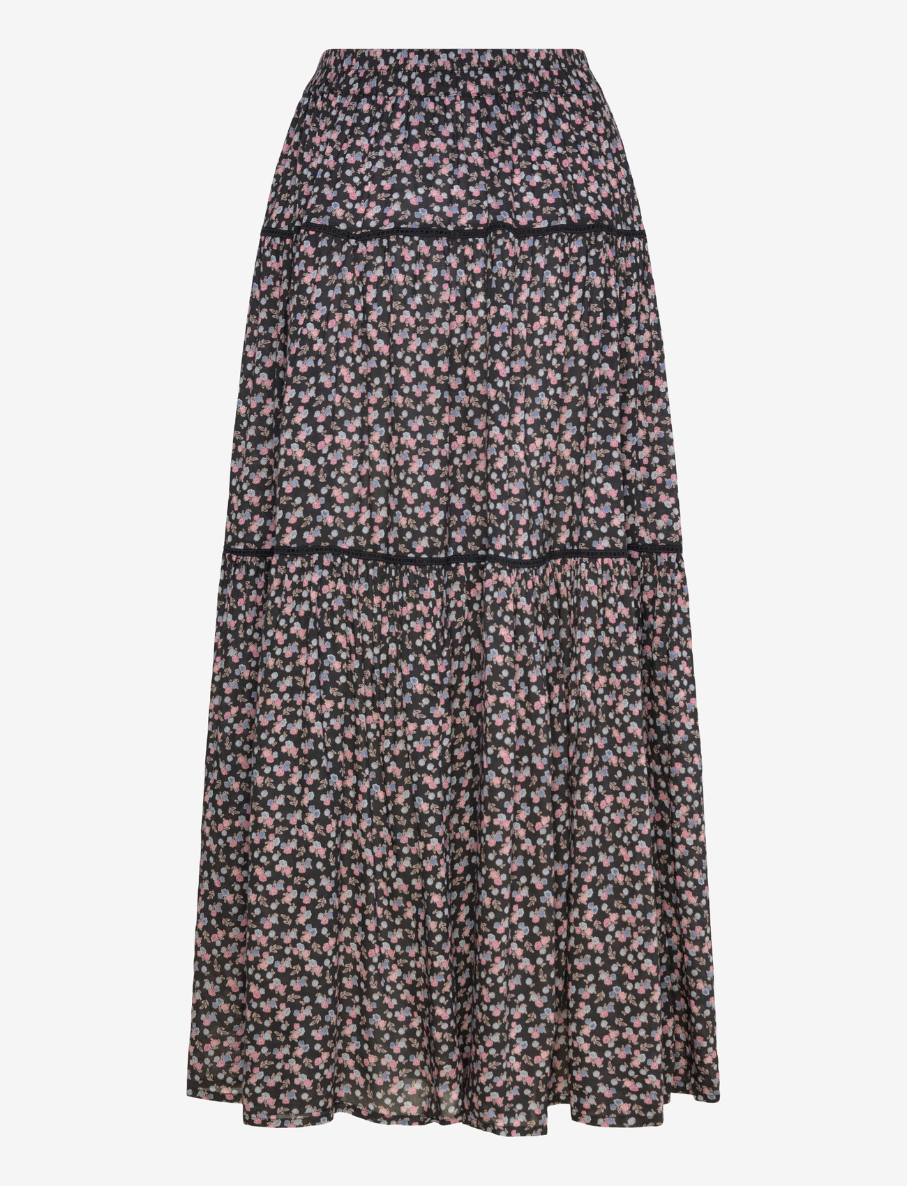 Lollys Laundry - SunsetLL Maxi Skirt - maxi nederdele - washed black - 1