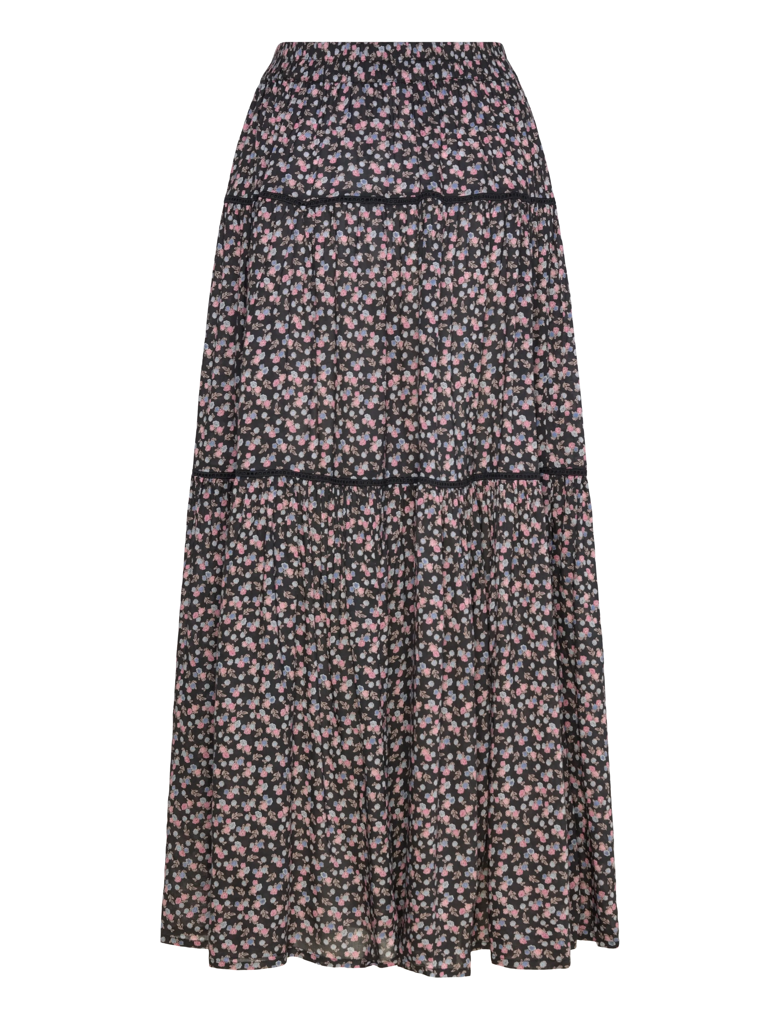 Lollys Laundry - SunsetLL Maxi Skirt - maxi skirts - washed black - 2