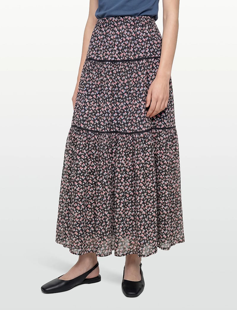 Lollys Laundry - SunsetLL Maxi Skirt - maxi nederdele - washed black - 3
