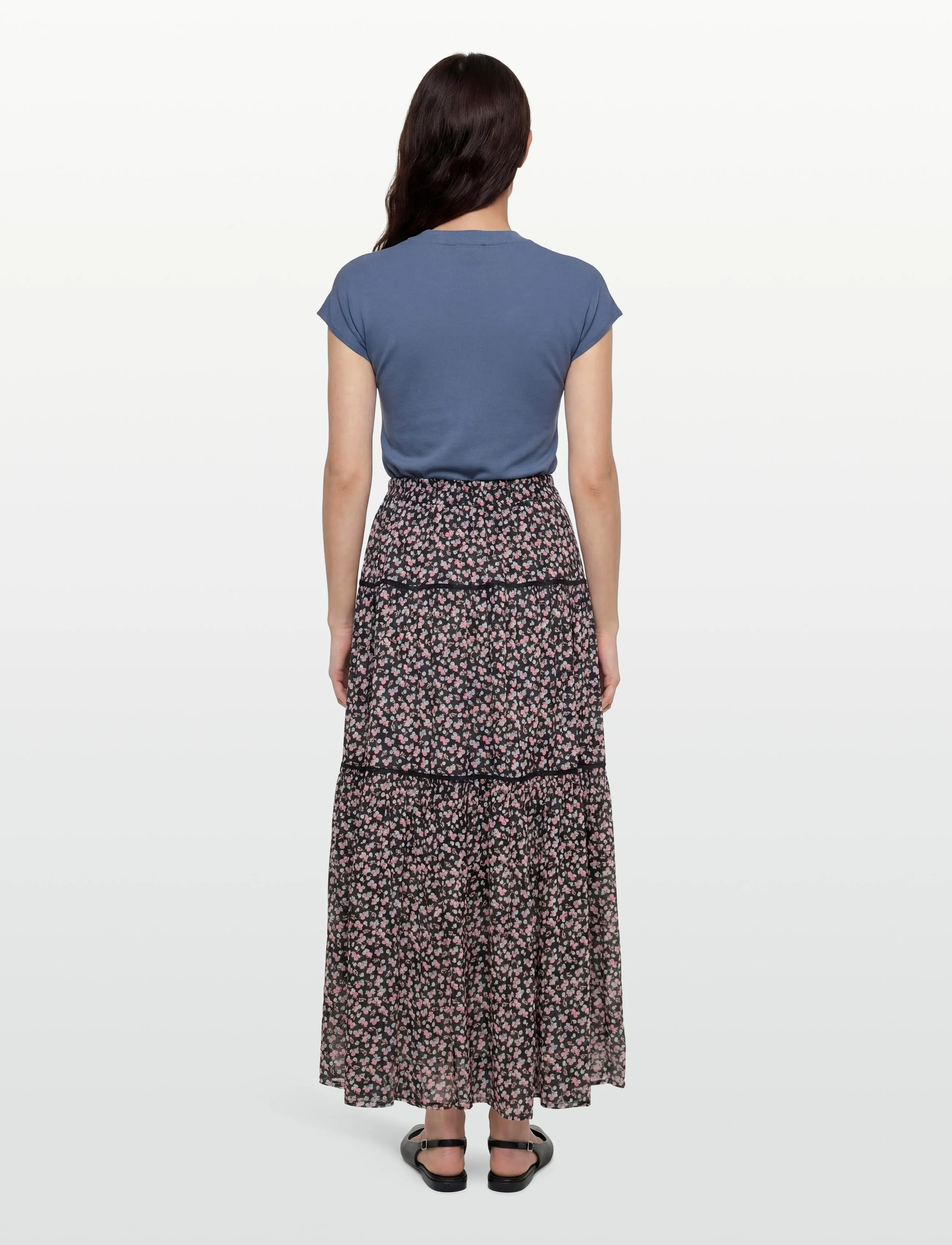 Lollys Laundry - SunsetLL Maxi Skirt - maxi skirts - washed black - 4