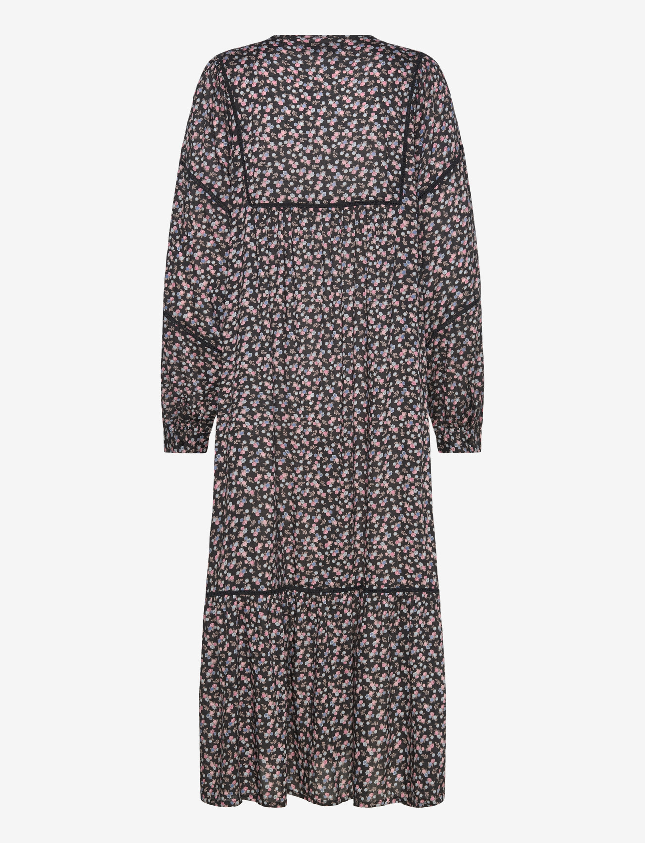 Lollys Laundry - LatourLL Maxi Dress LS - maxi kjoler - washed black - 1