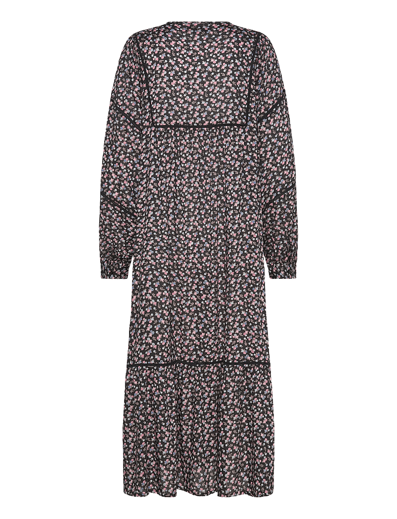 Lollys Laundry - LatourLL Maxi Dress LS - maxi kjoler - washed black - 1