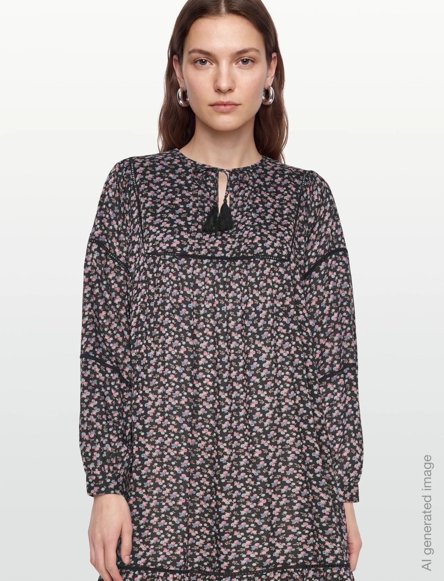Lollys Laundry - LatourLL Maxi Dress LS - maxi kjoler - washed black - 3