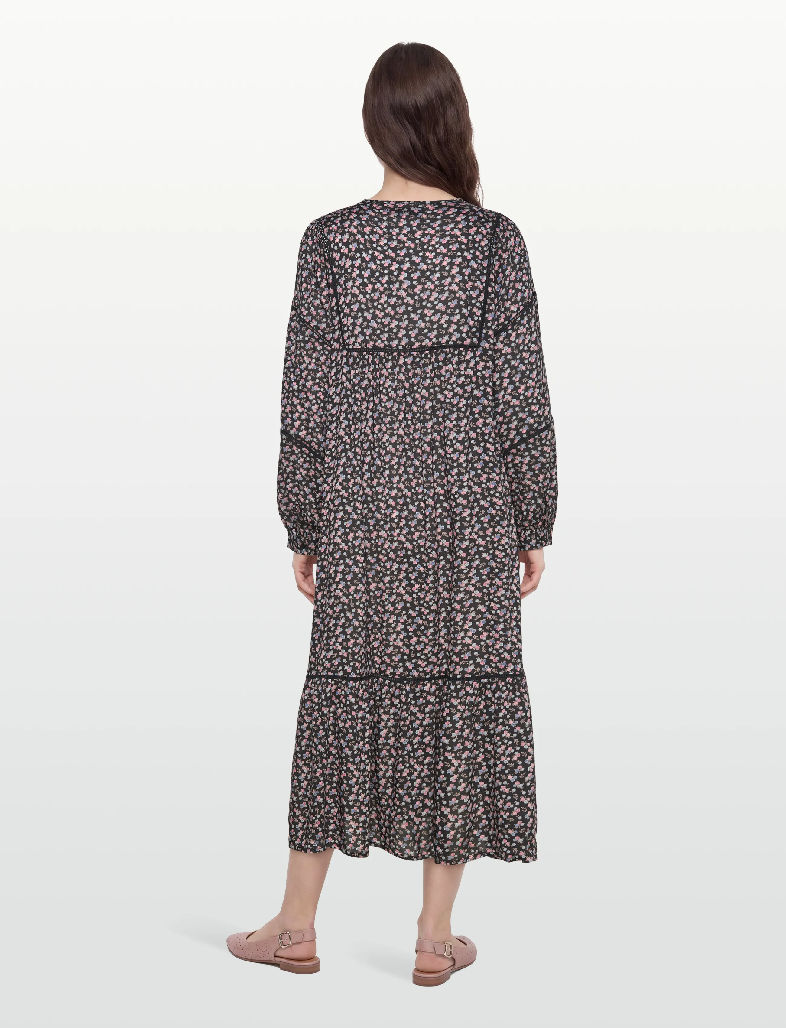 Lollys Laundry - LatourLL Maxi Dress LS - maxikleider - washed black - 4