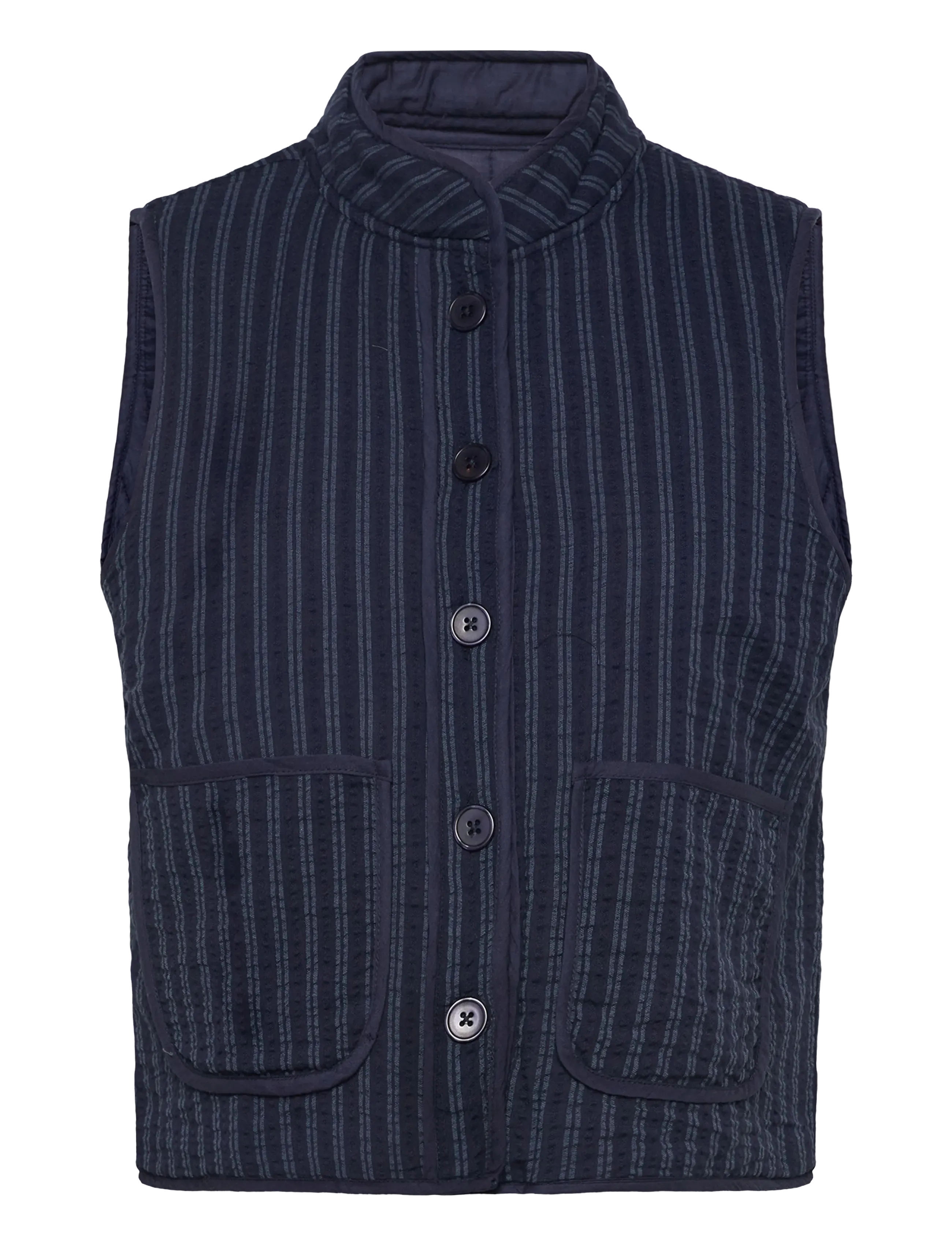 Lollys Laundry CairoLL Quilted Vest - Tøj - STRIPE / navy