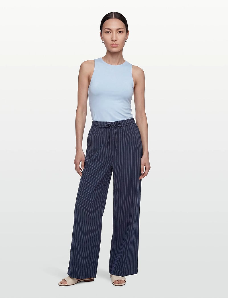 Lollys Laundry - LiamLL Pant - hosen mit weitem bein - stripe - 0