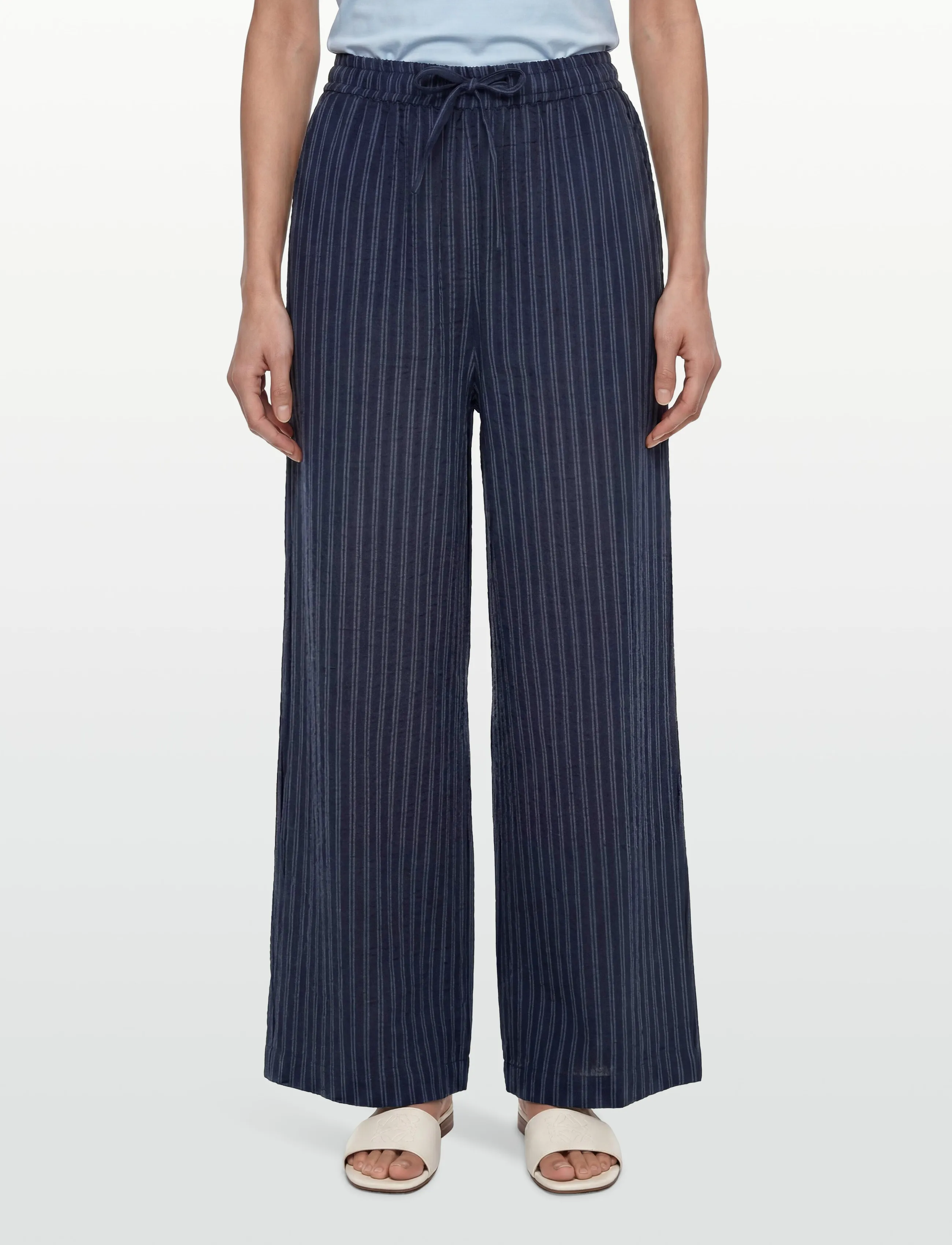 Lollys Laundry - LiamLL Pant - bukser med brede ben - stripe - 3