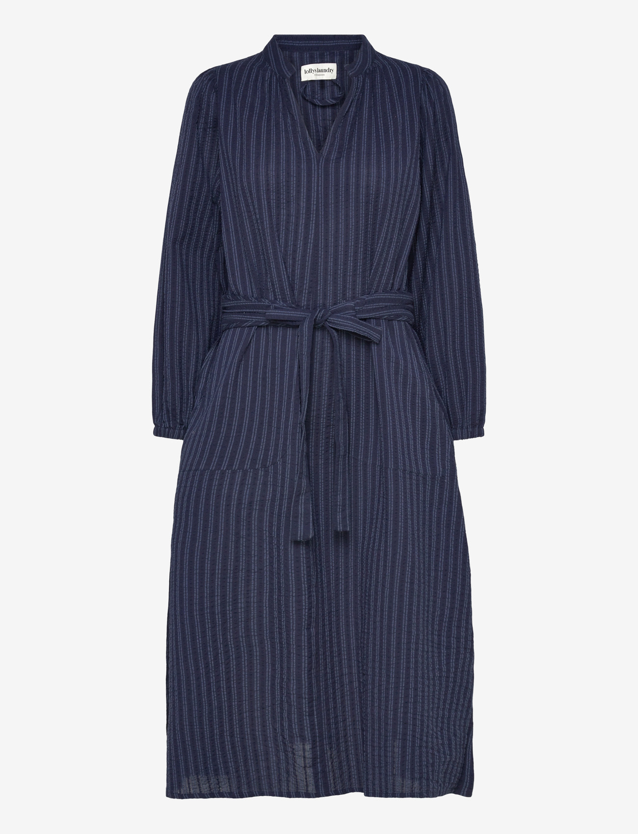 Lollys Laundry - ParisLL Midi Dress LS - sommerkjoler - stripe - 0
