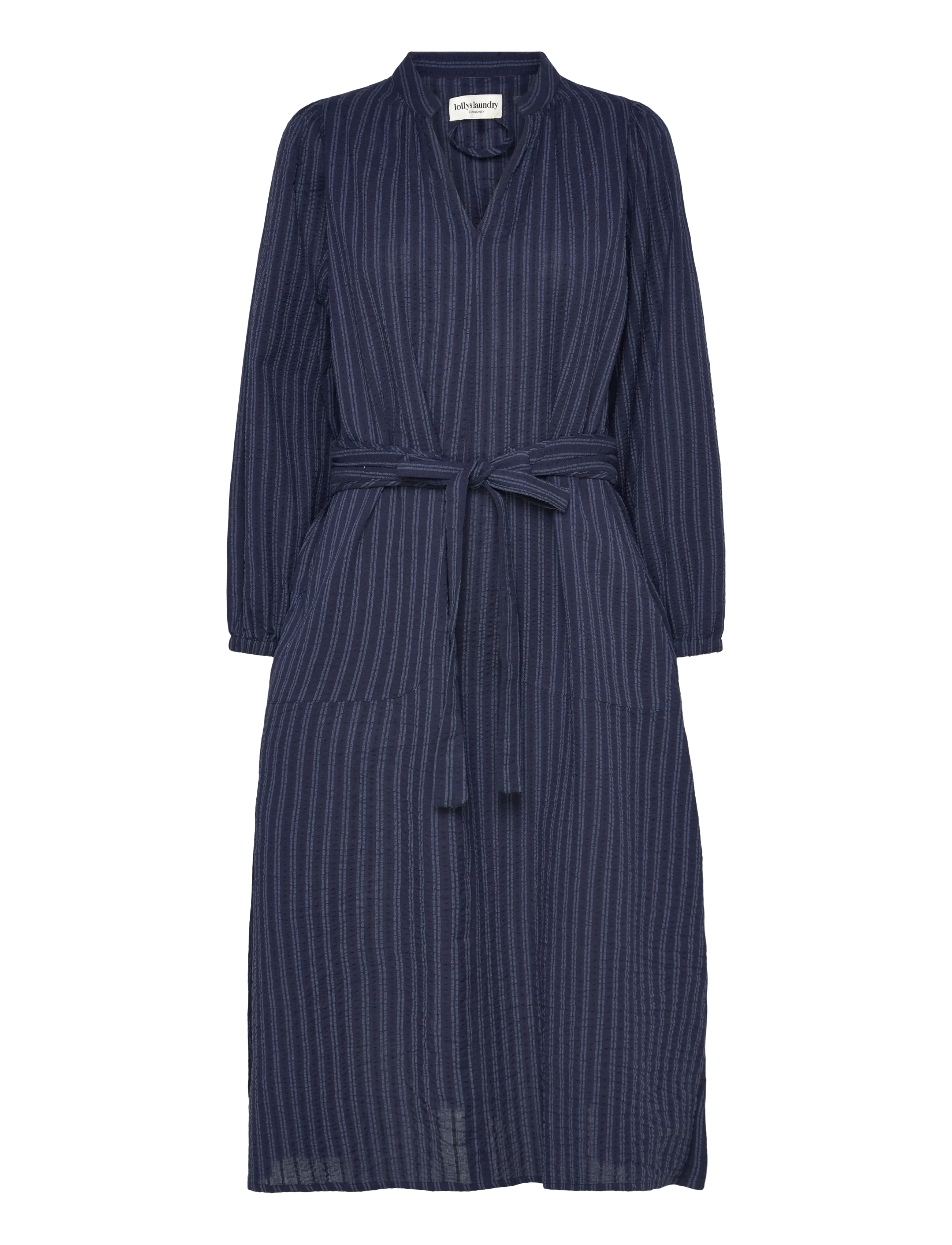 Lollys Laundry ParisLL Midi Dress LS - Midikleidid - STRIPE / navy