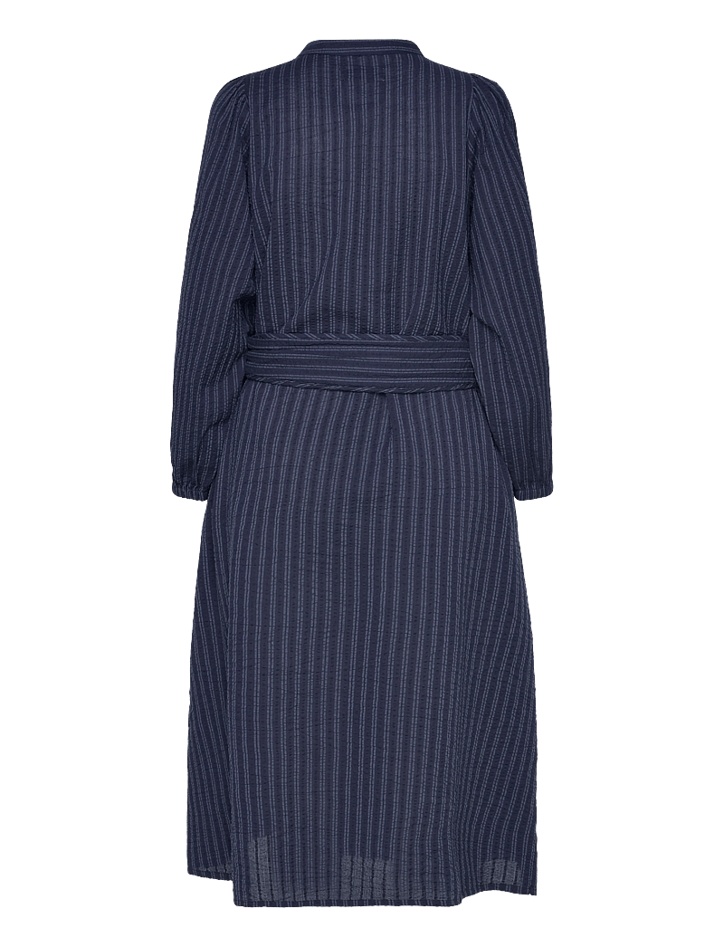 Lollys Laundry - ParisLL Midi Dress LS - sommerkjoler - stripe - 1