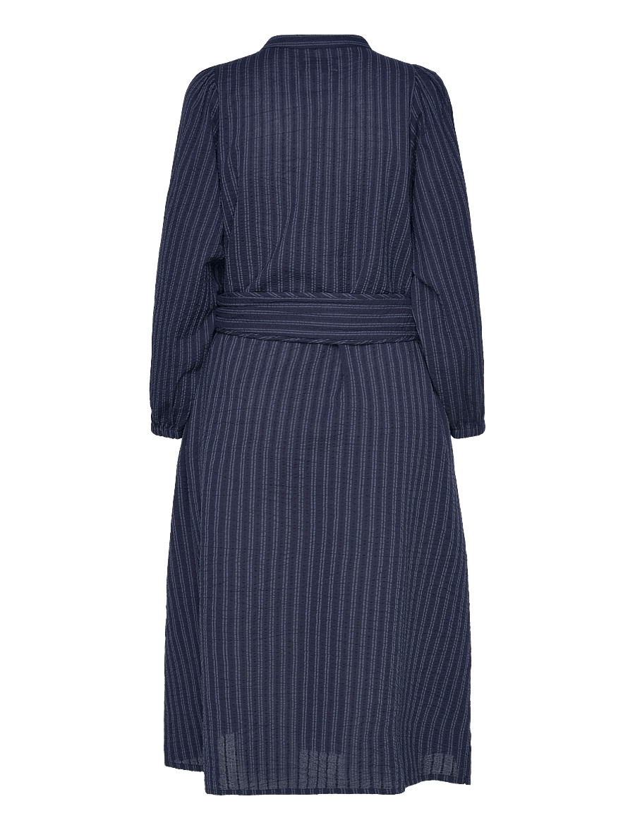 Lollys Laundry - ParisLL Midi Dress LS - stripe - 2