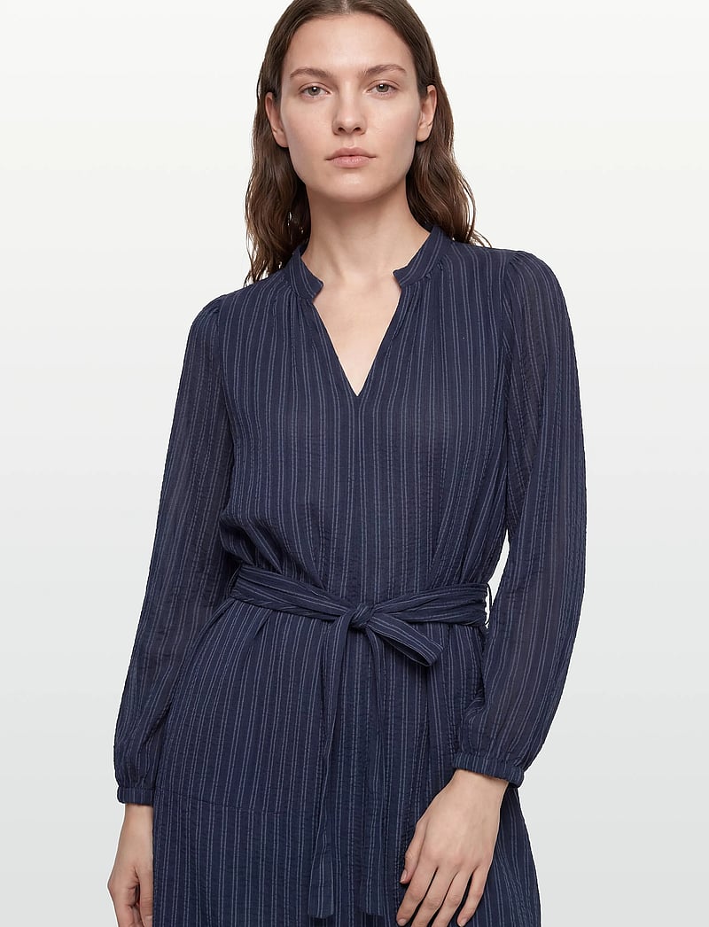 Lollys Laundry - ParisLL Midi Dress LS - sommerkjoler - stripe - 3